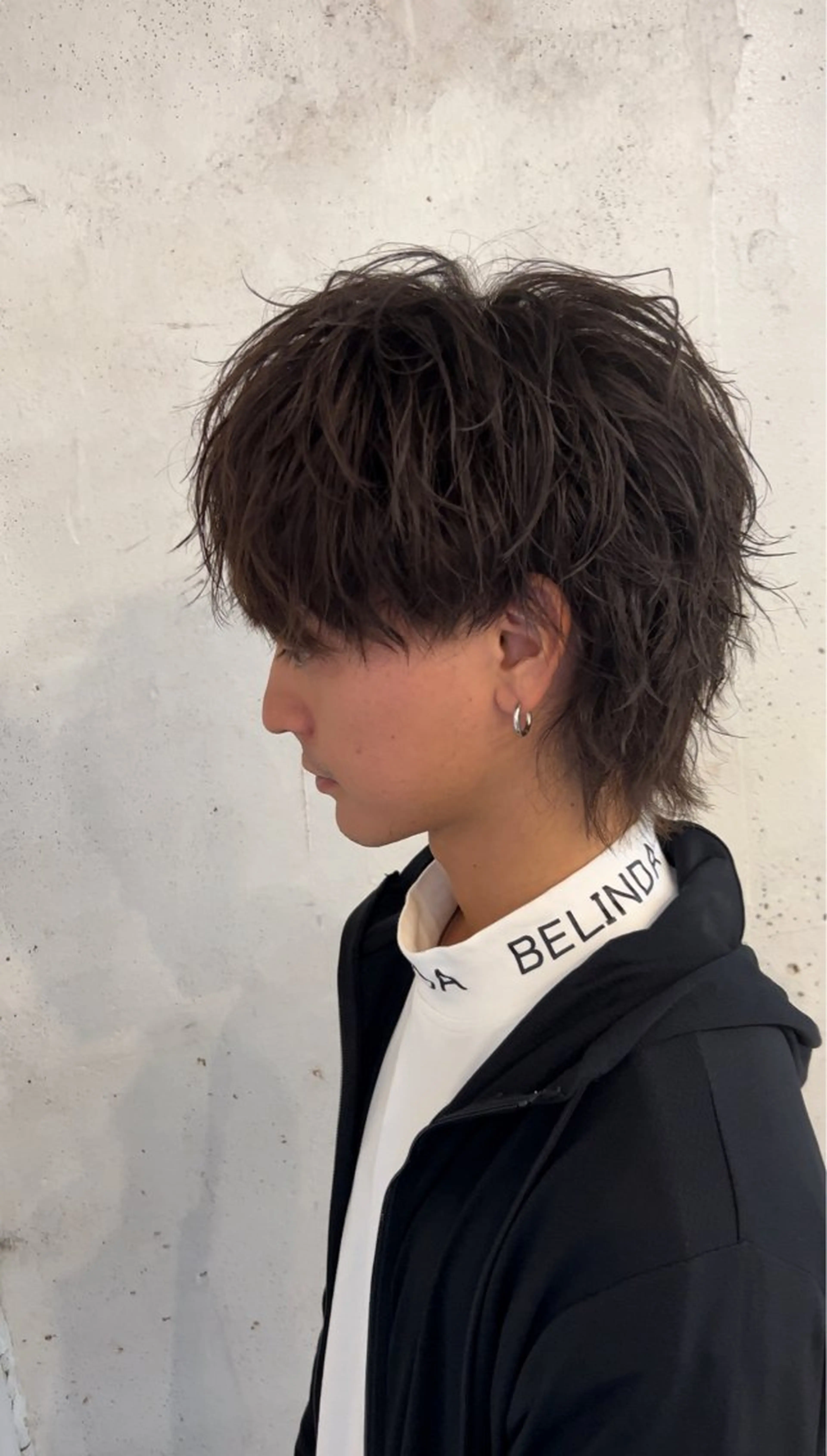 ショート ウルフカット カット パーマ メンズ特化美容師 ‼️ 永留 卓己のヘアスタイル