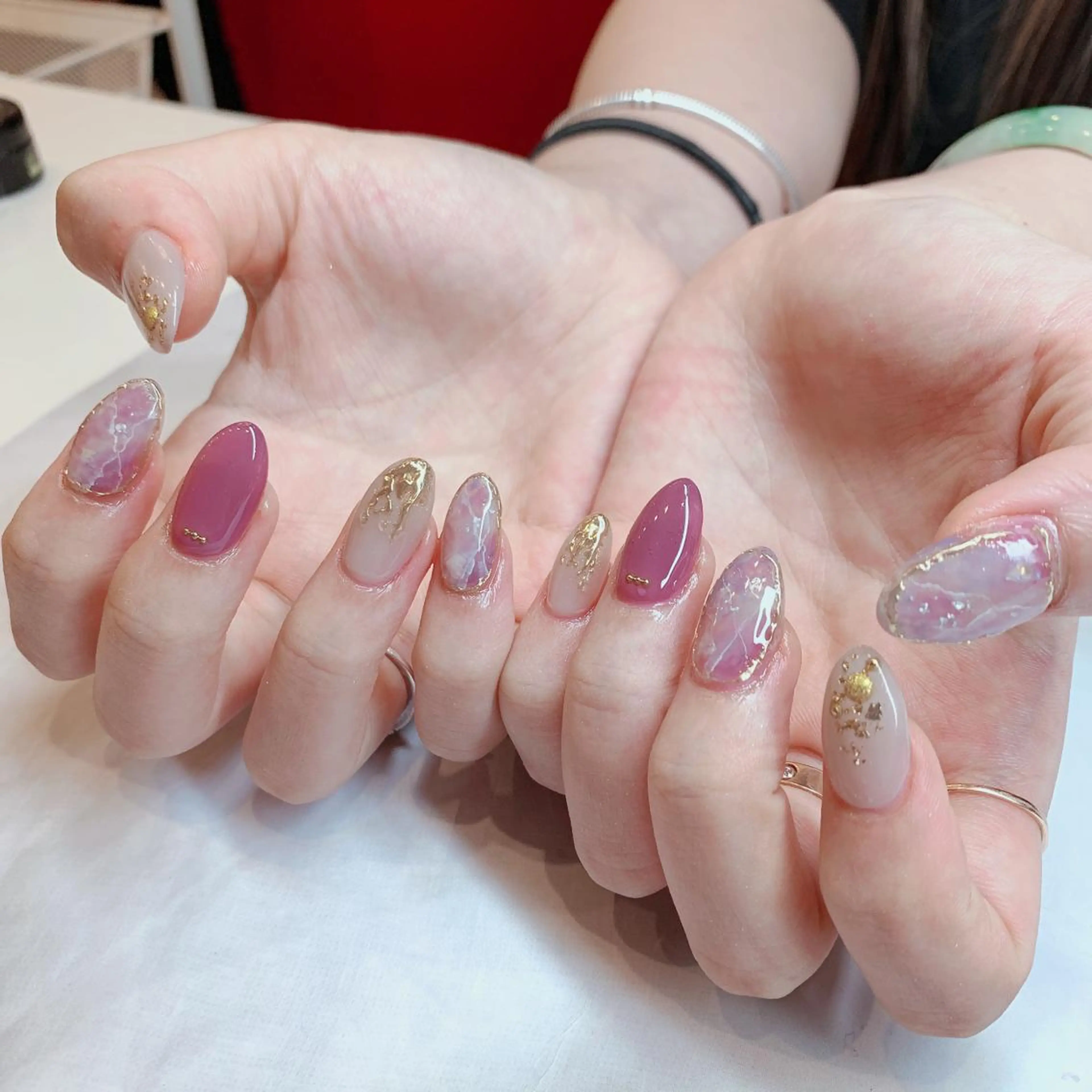 ネイル 大理石ネイル(マーブル) FLY Nail Salonのネイルデザイン
