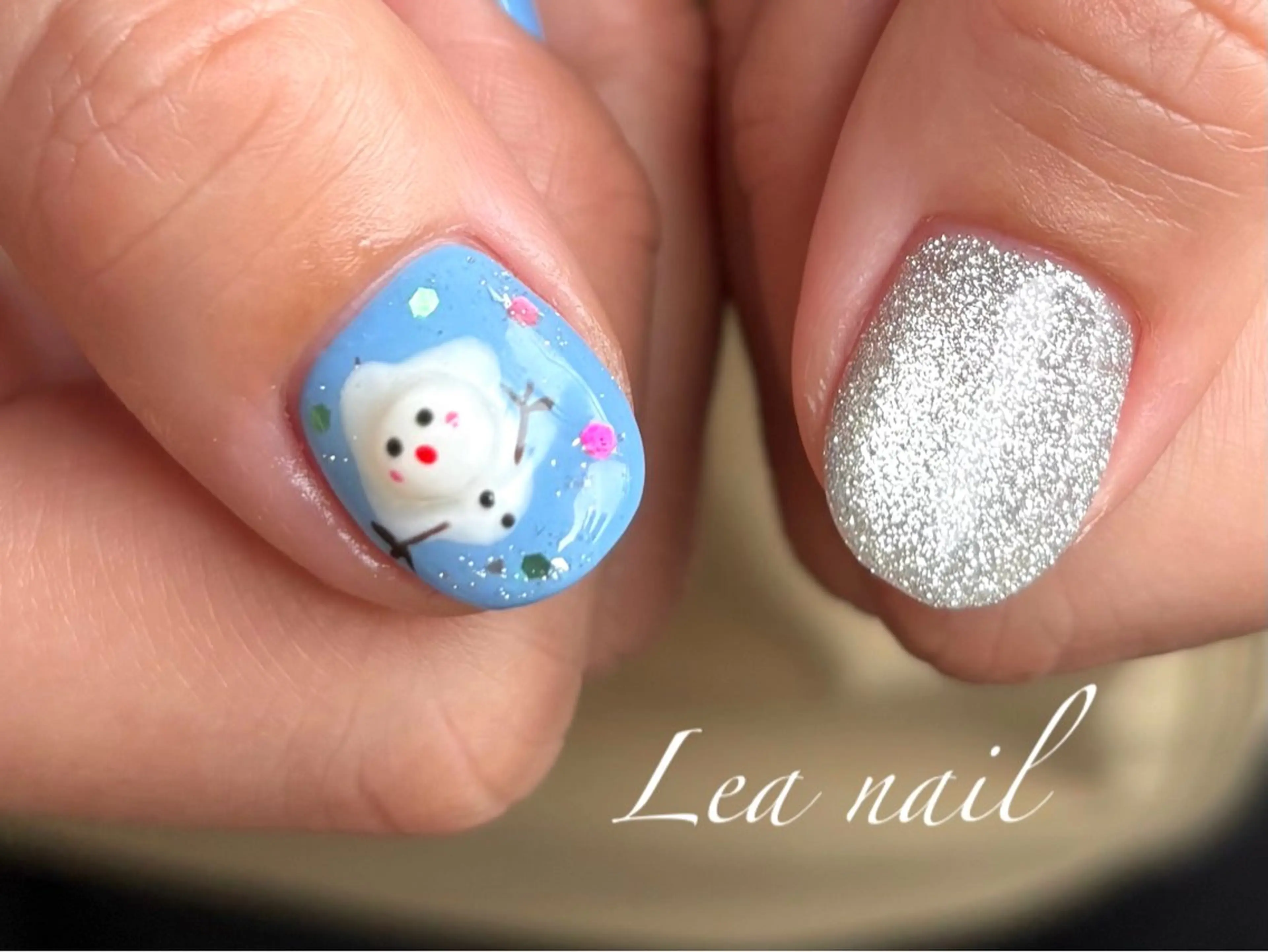 ネイル ハンドネイル 五十部 瞳子 パラジェルのネイルデザイン