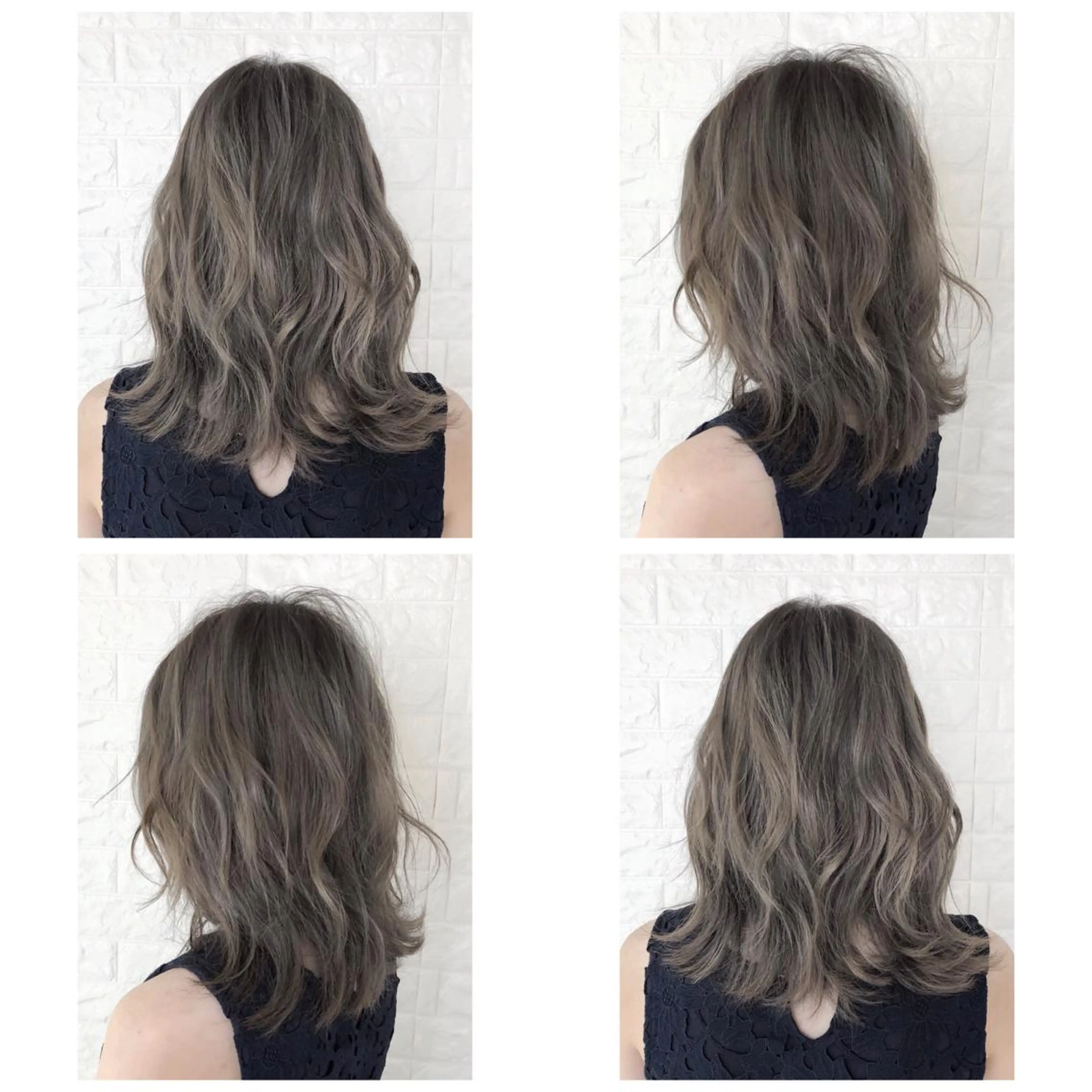 ミディアム カラー グレージュ ハイライトカラー ハイトーンカラー ハイトーングレージュ イルミナカラー カット ヘアカラー トリートメント ヘッドスパ 髪質改善特化KIZU /艶髪研究（京都）のヘアスタイル