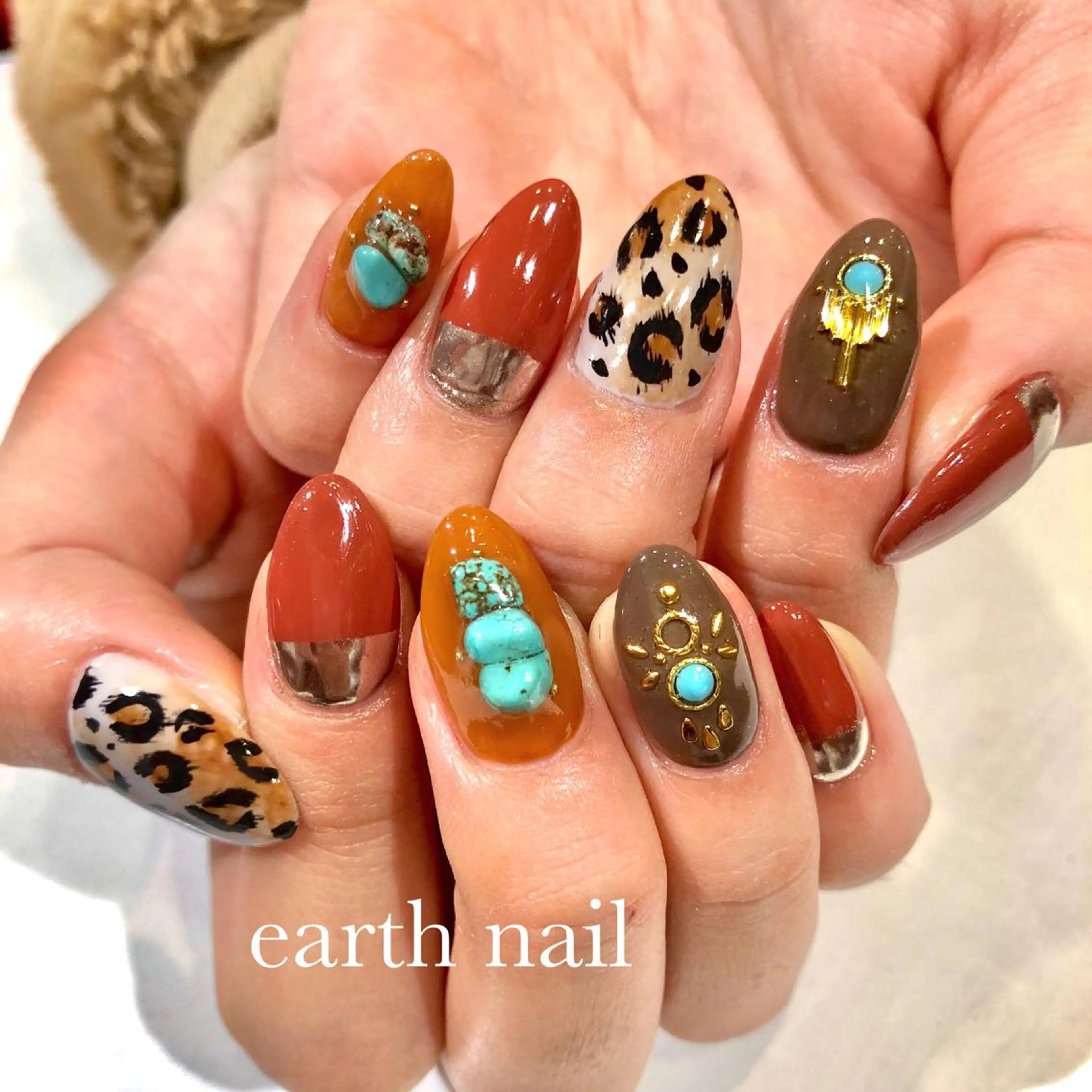 ネイル アニマル柄 ハンドネイル 🧁🥕 asukaのネイルデザイン