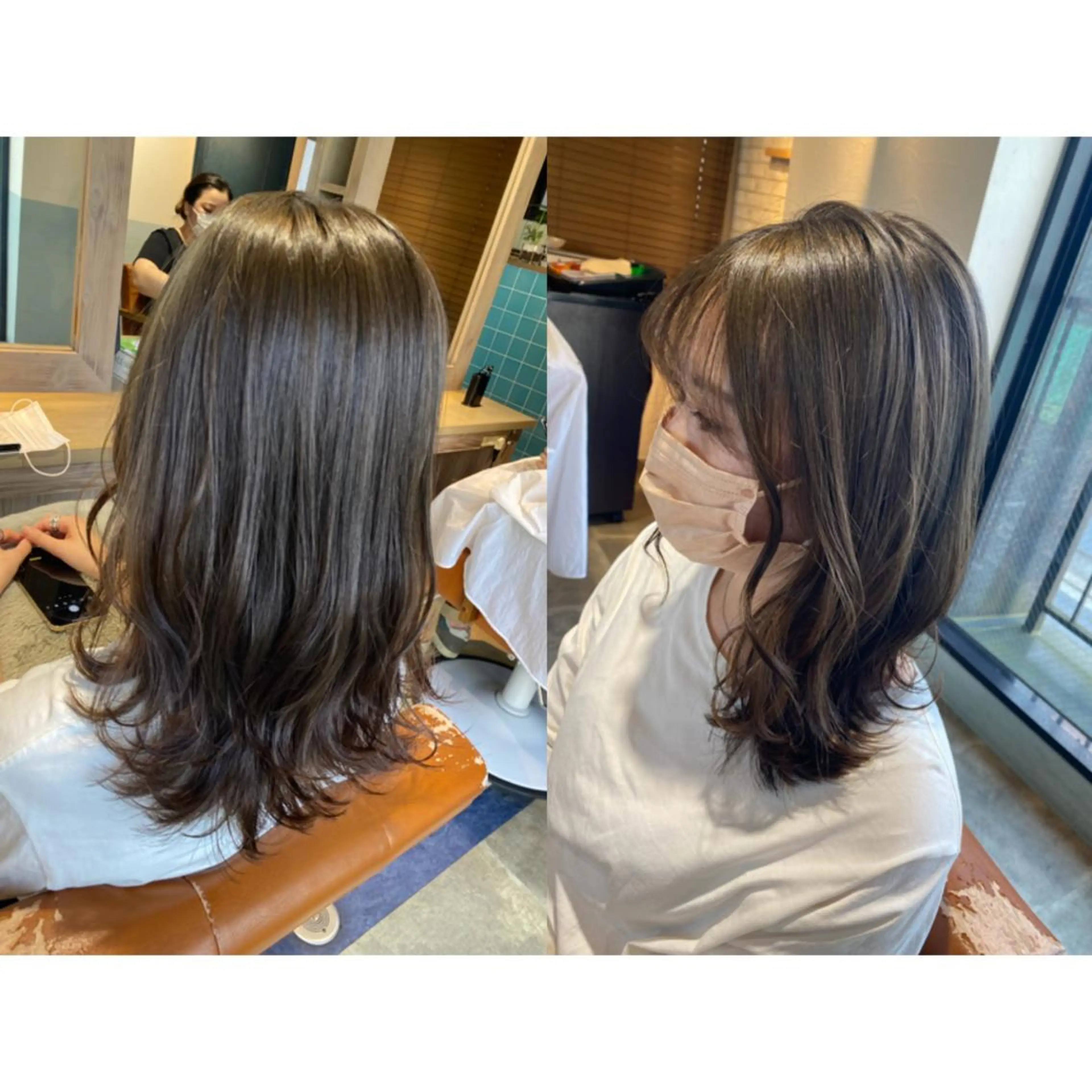 カラー ブリーチ カット ヘアカラー トリートメント 🐻結んで可愛い hair EMI🐻のヘアスタイル