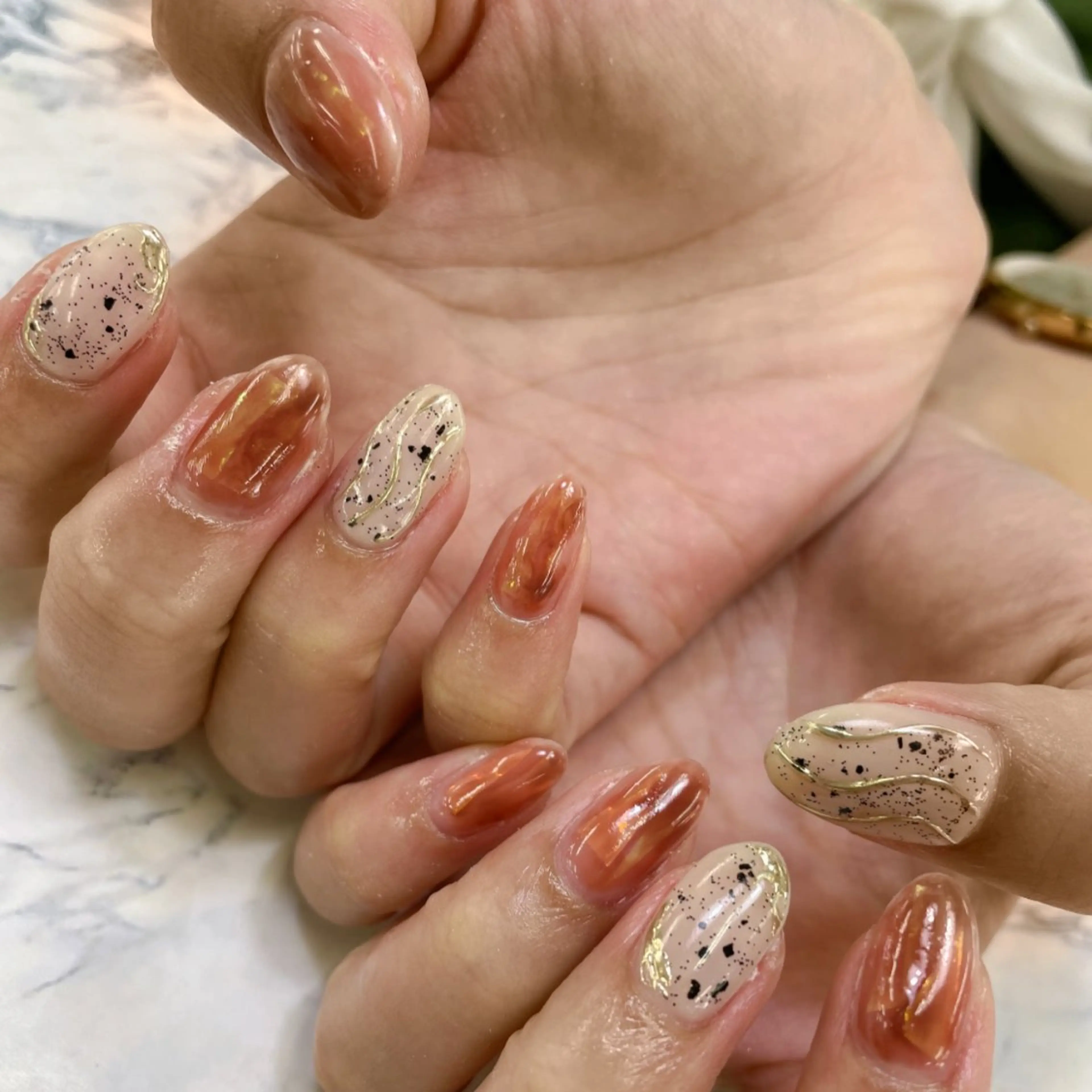 ネイル ジェルネイル ミラーネイル ニュアンスネイル ハンドネイル NAIL MOONのネイルデザイン