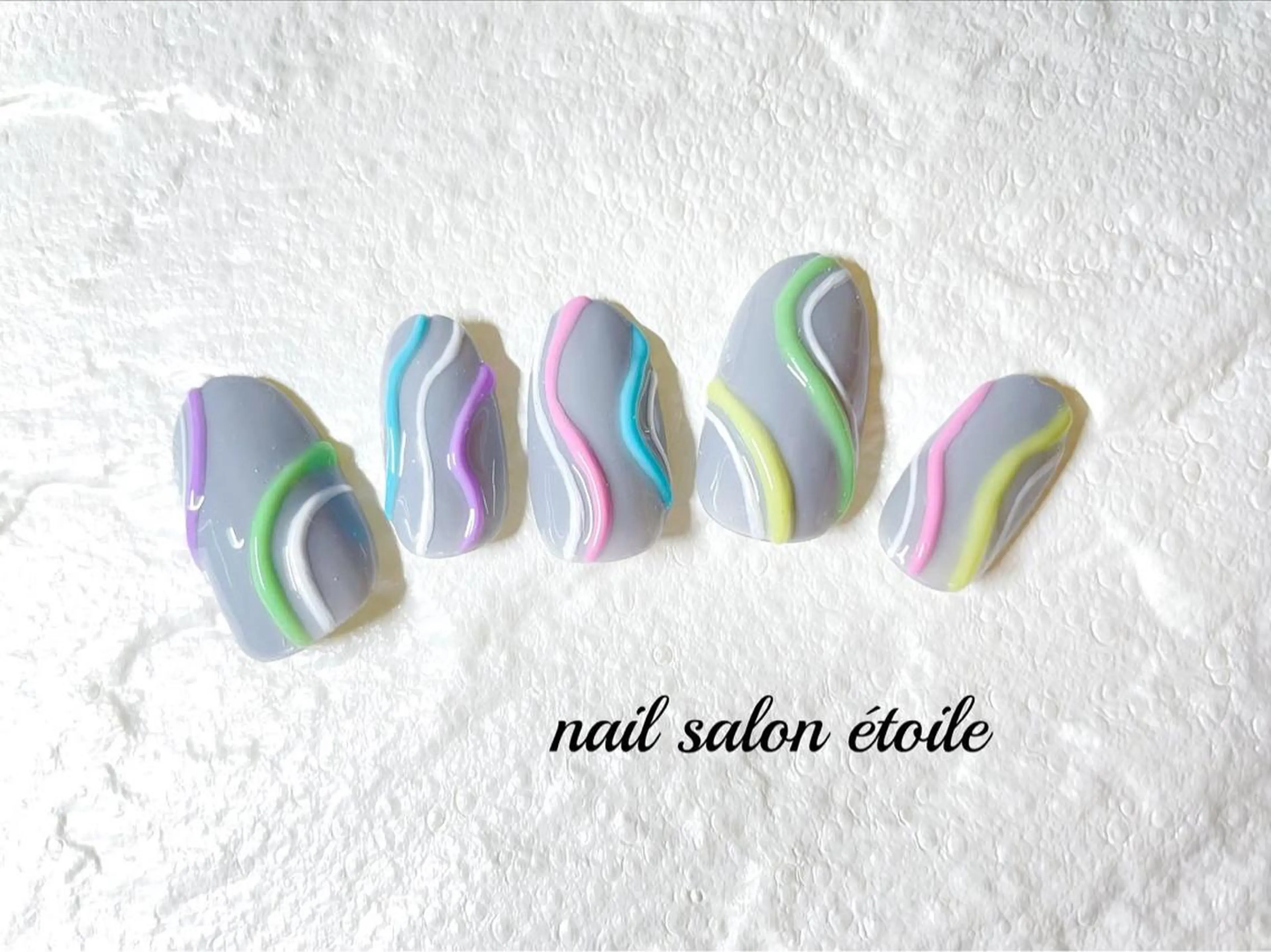 ネイル アートネイル ジェルネイル パステルネイル ぷっくりネイル ハンドネイル nail salon étoileのネイルデザイン