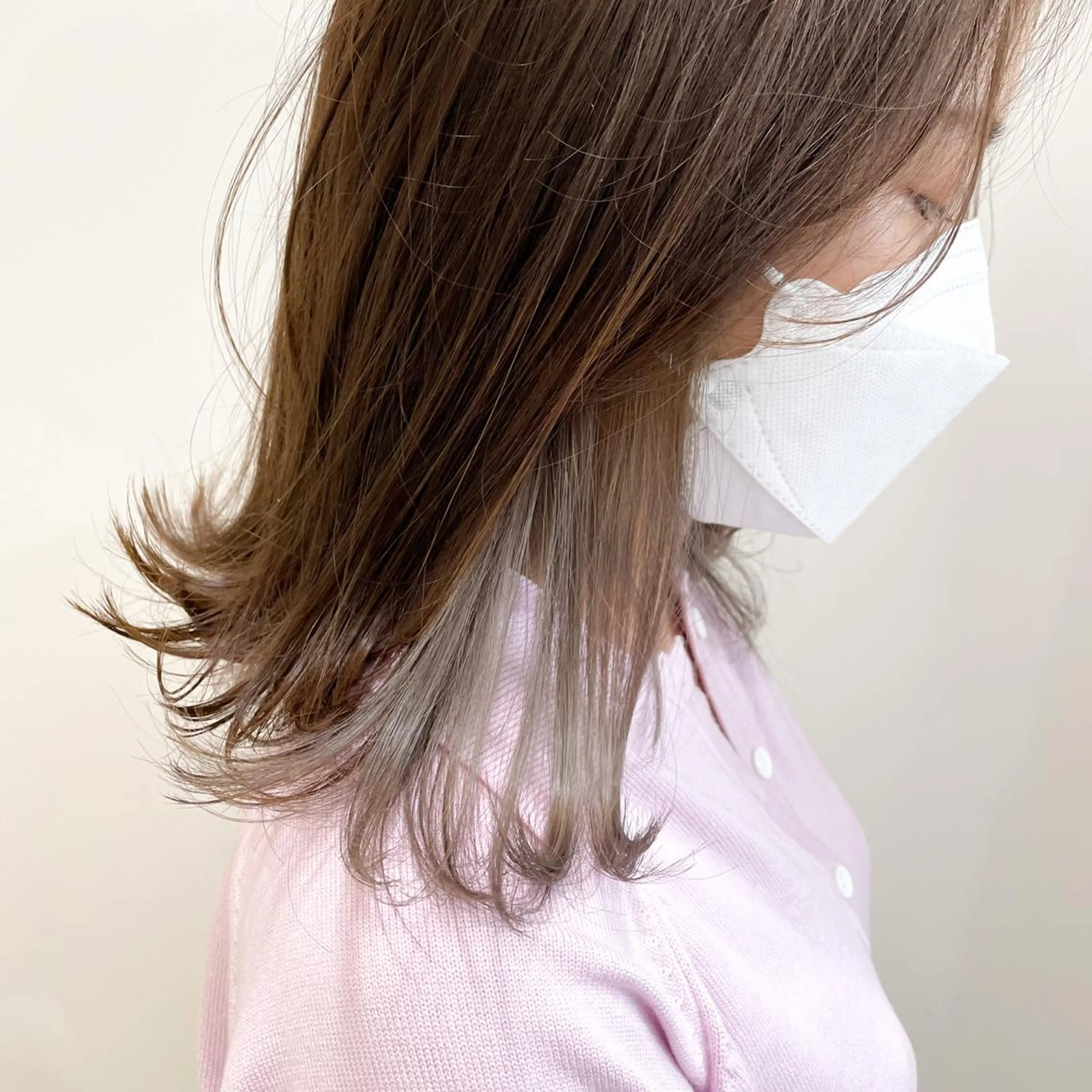 ミディアム カラー 縮毛矯正/髪質改善 /韓国風　山川春輝のヘアスタイル