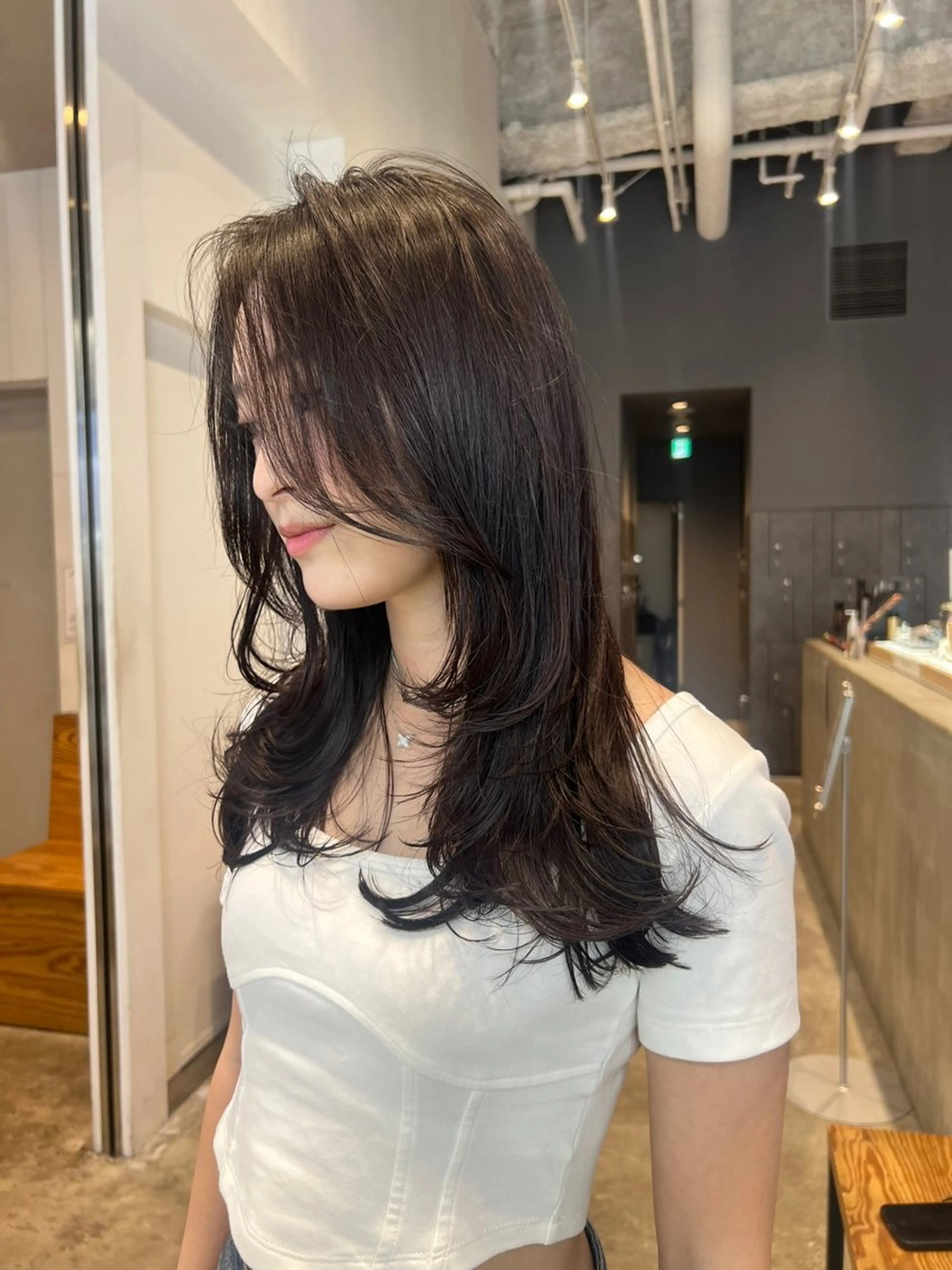 Premium髪質改善TR💖✨＋ケアカラー＋カット  ❣️￥17900の写真