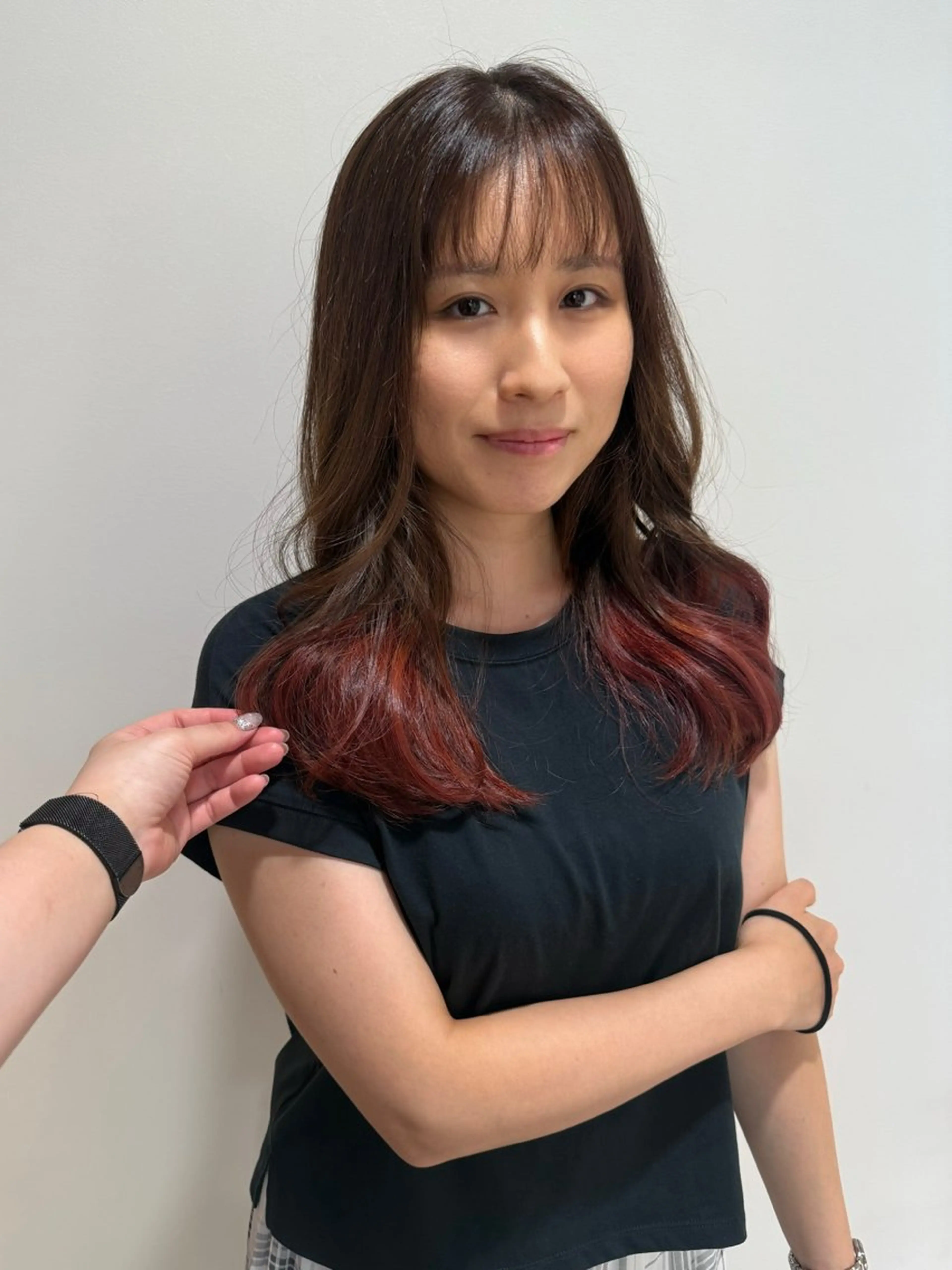 セミロング 池村美月 @透明感カラーのヘアスタイル