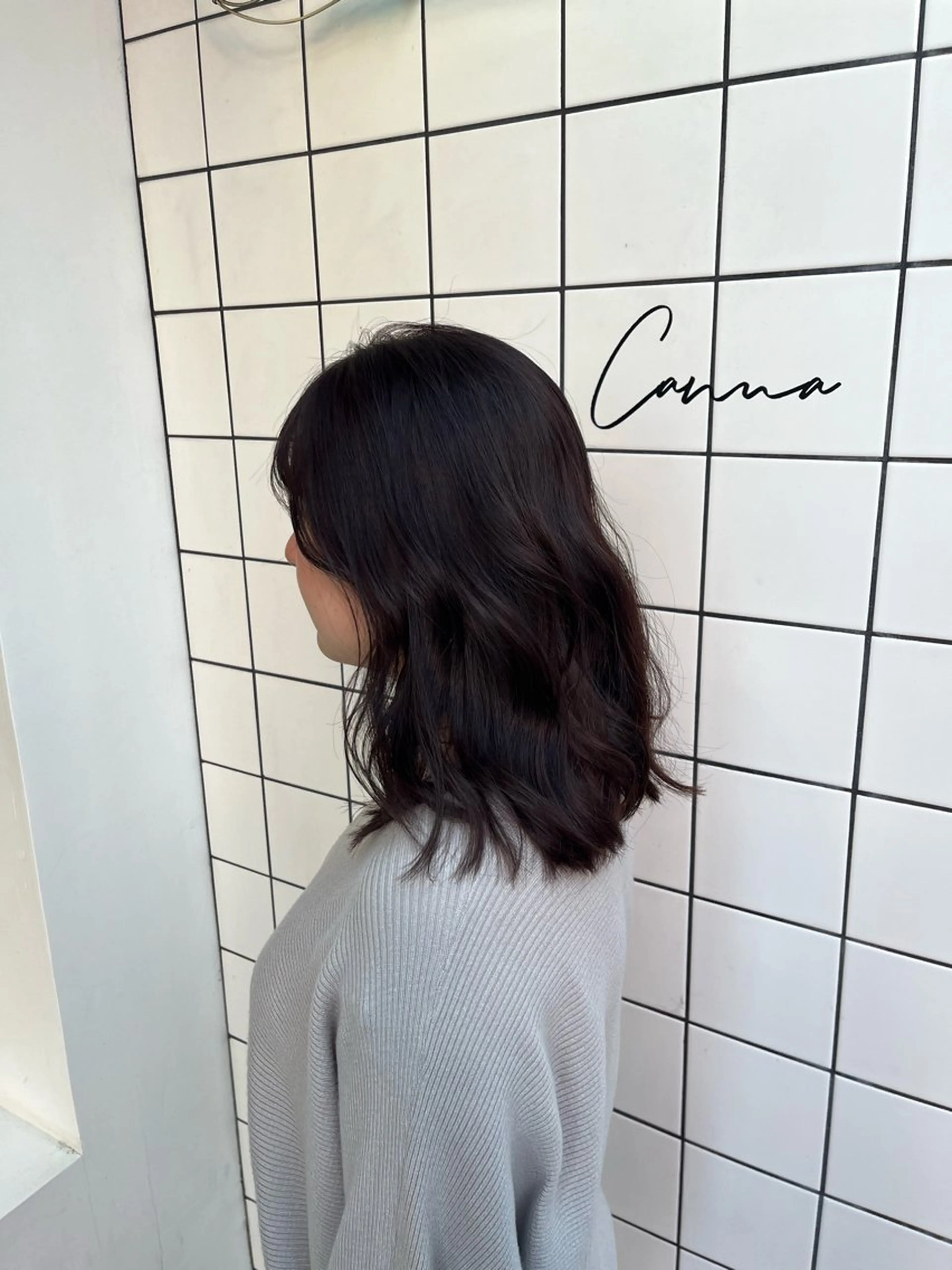 カラー ラベンダーカラー chika/艶カラー /似合わせカラーのヘアスタイル