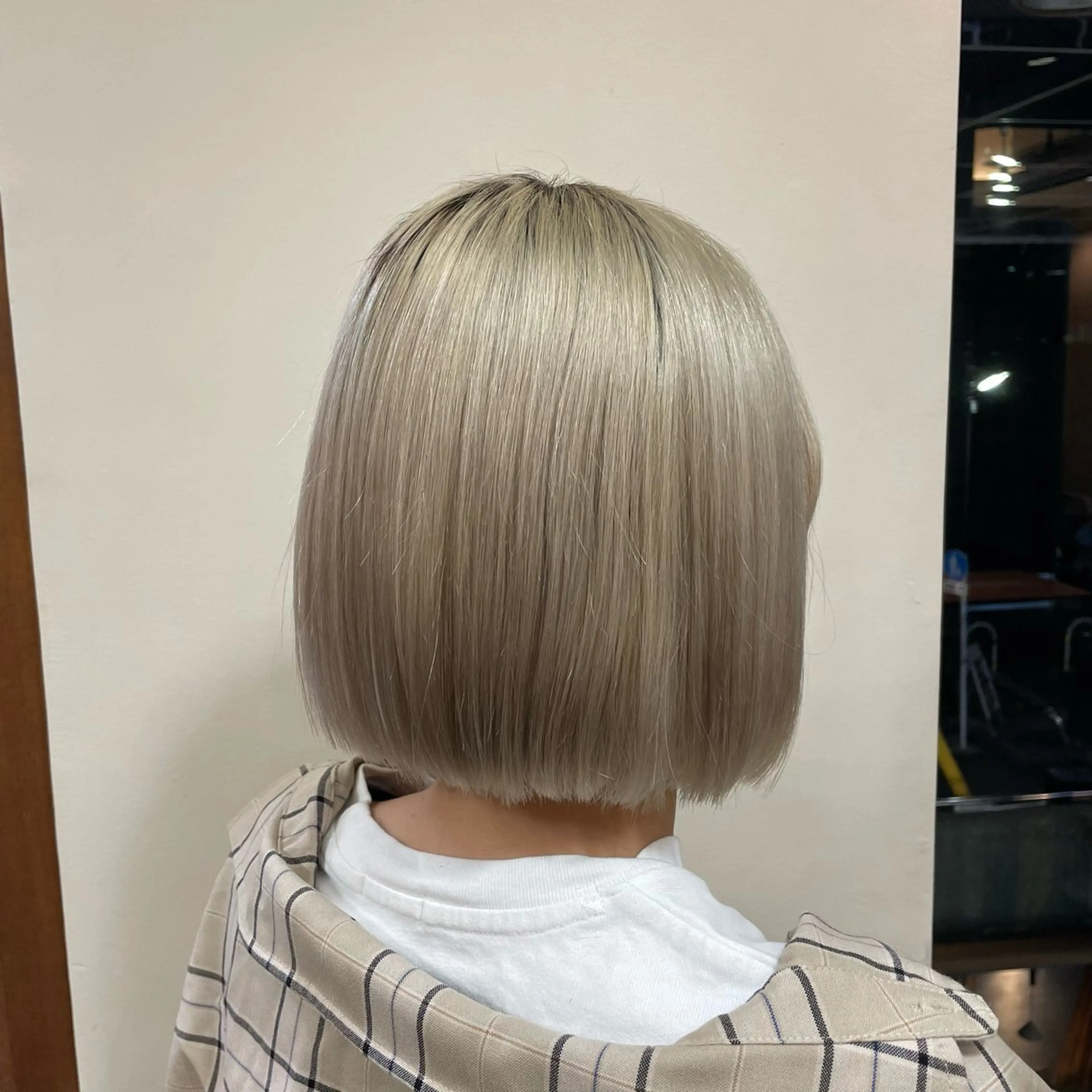 ミディアム ボブ カット 💜カラー/縮毛矯正 /NARUKA💜のヘアスタイル