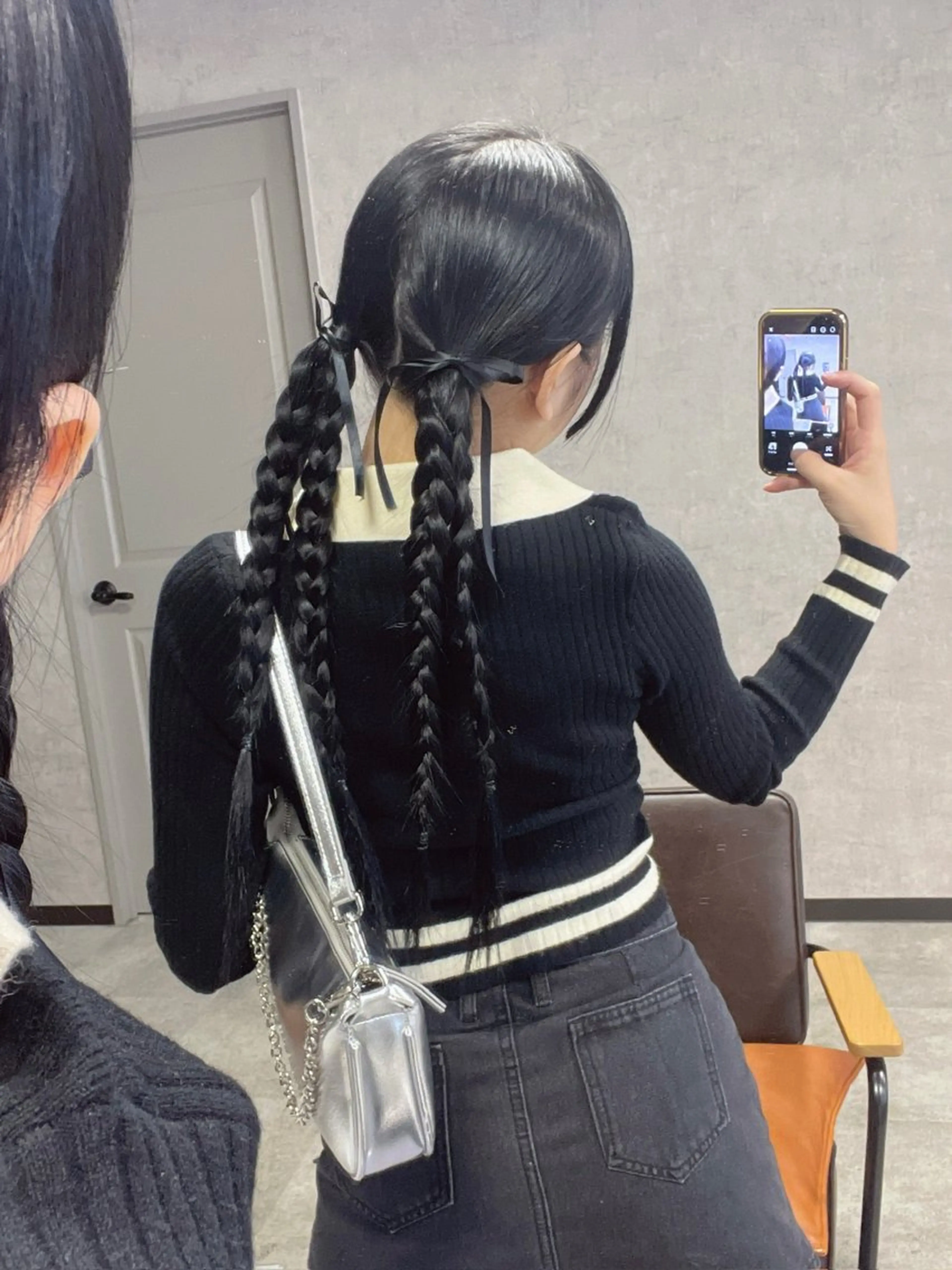 ロング 顔まわりレイヤー 顔周りカット 姫カット 髪質改善 韓国風ヘア カット トレンド韓国ヘア 🇰🇷のんのヘアスタイル