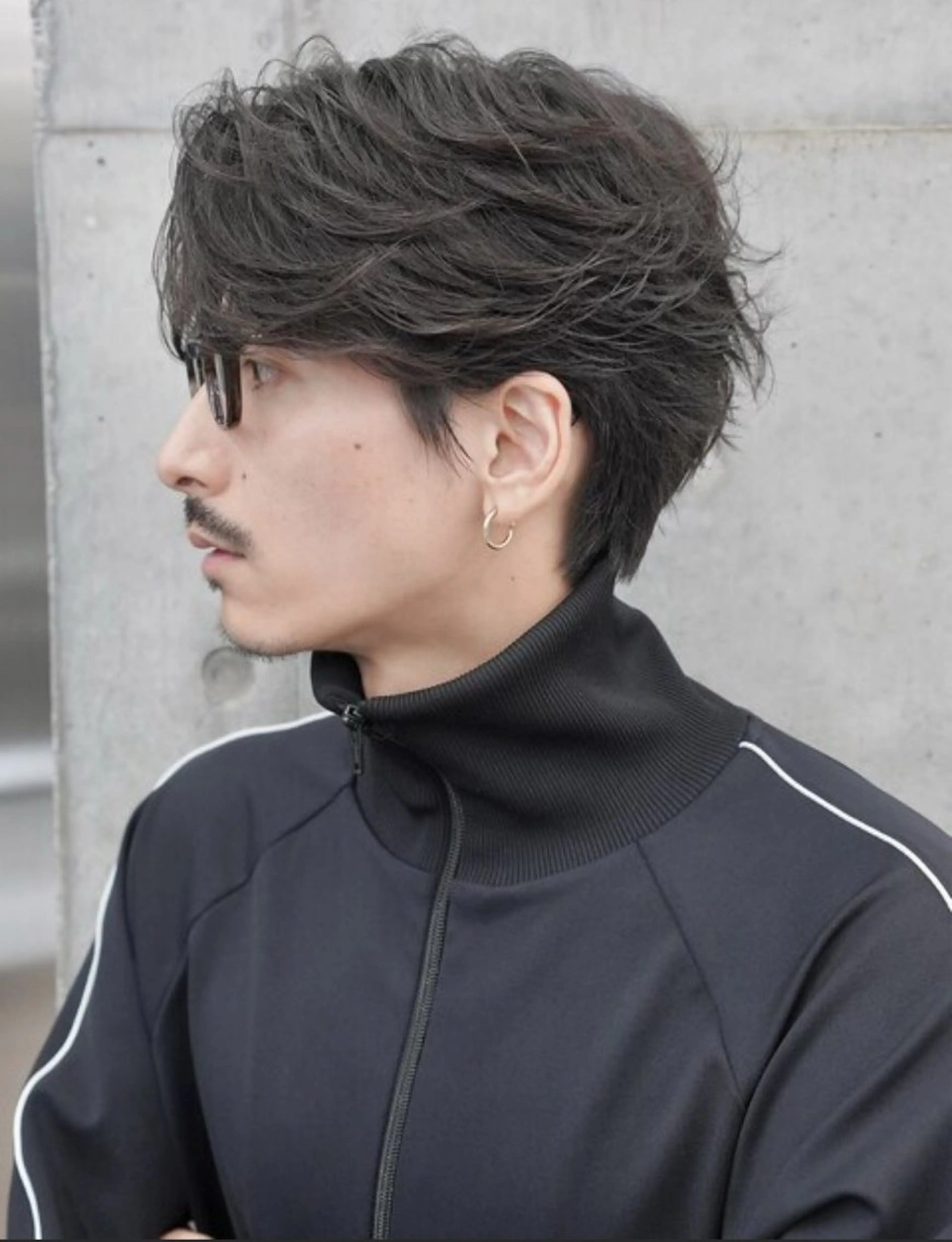 パーマ メンズ フェザーパーマ メンズ韓国風 メンズパーマ ニュアンスパーマ カット パーマ メンズ/シャドウ/ 波巻き/kyogoのヘアスタイル