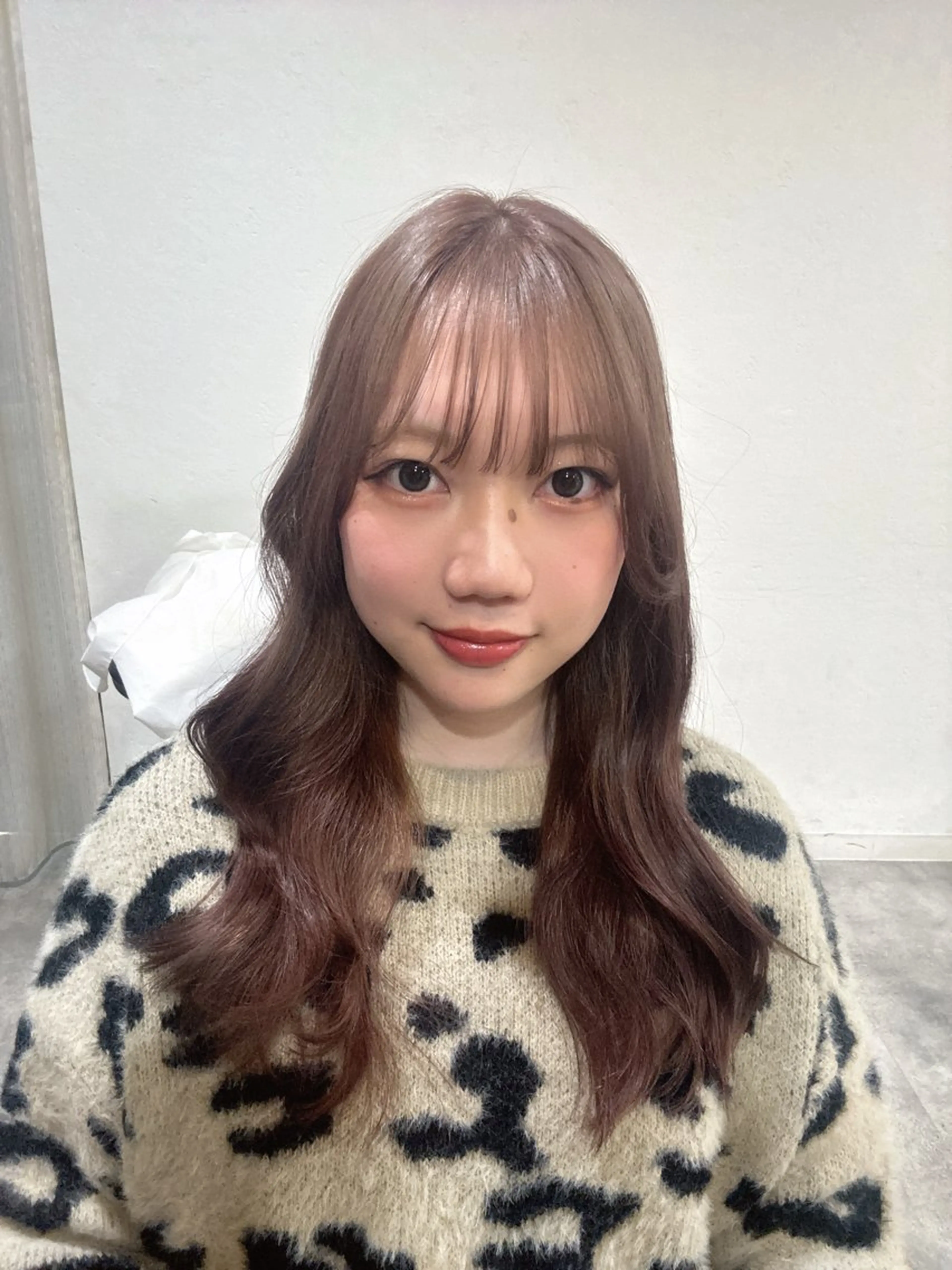 セミロング カット ヘアカラー 🎀韓国レイヤー/透 明感カラー/airiのヘアスタイル