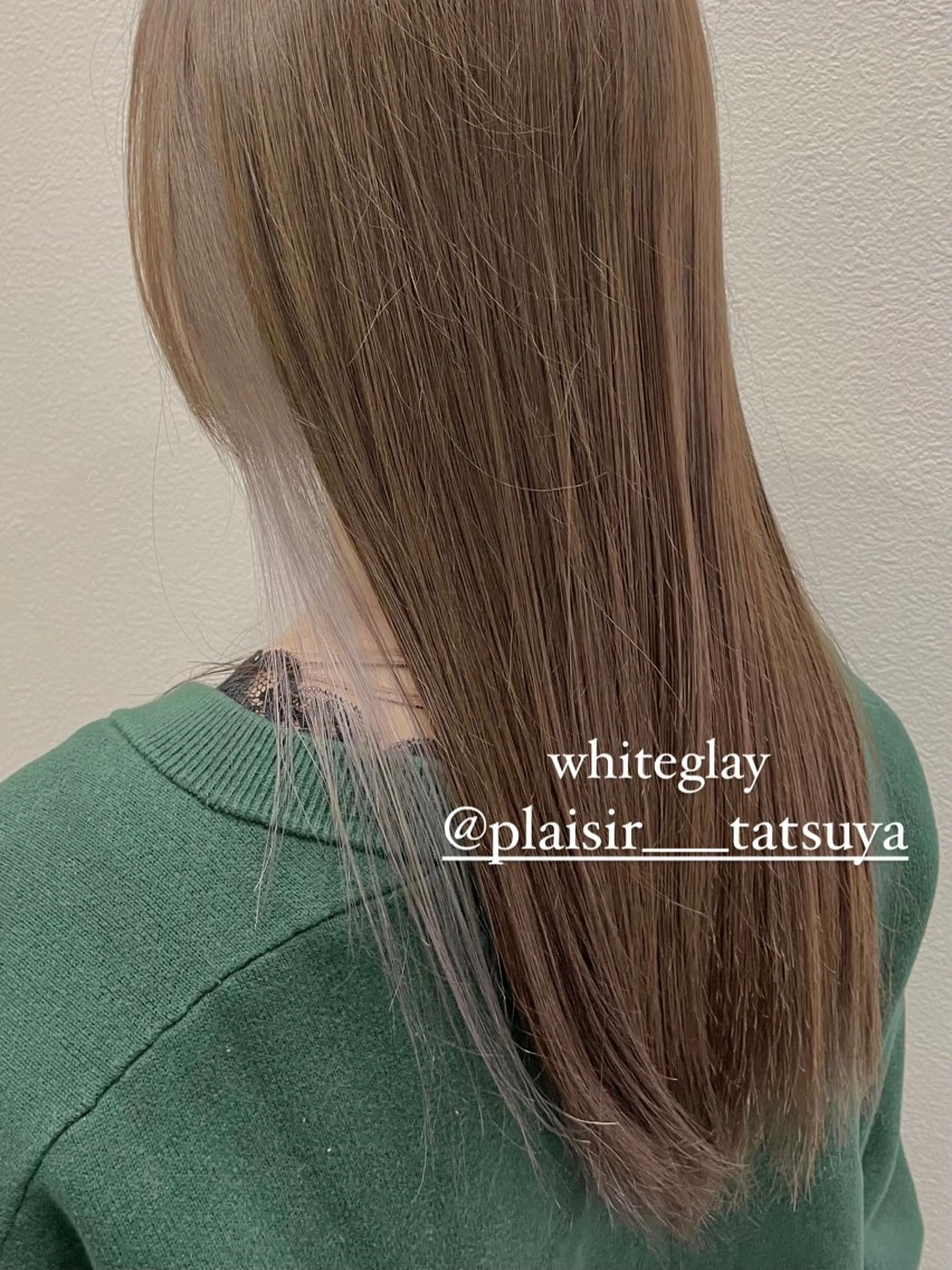 ロング カット ヘアカラー トリートメント 佐々木 達也のヘアスタイル