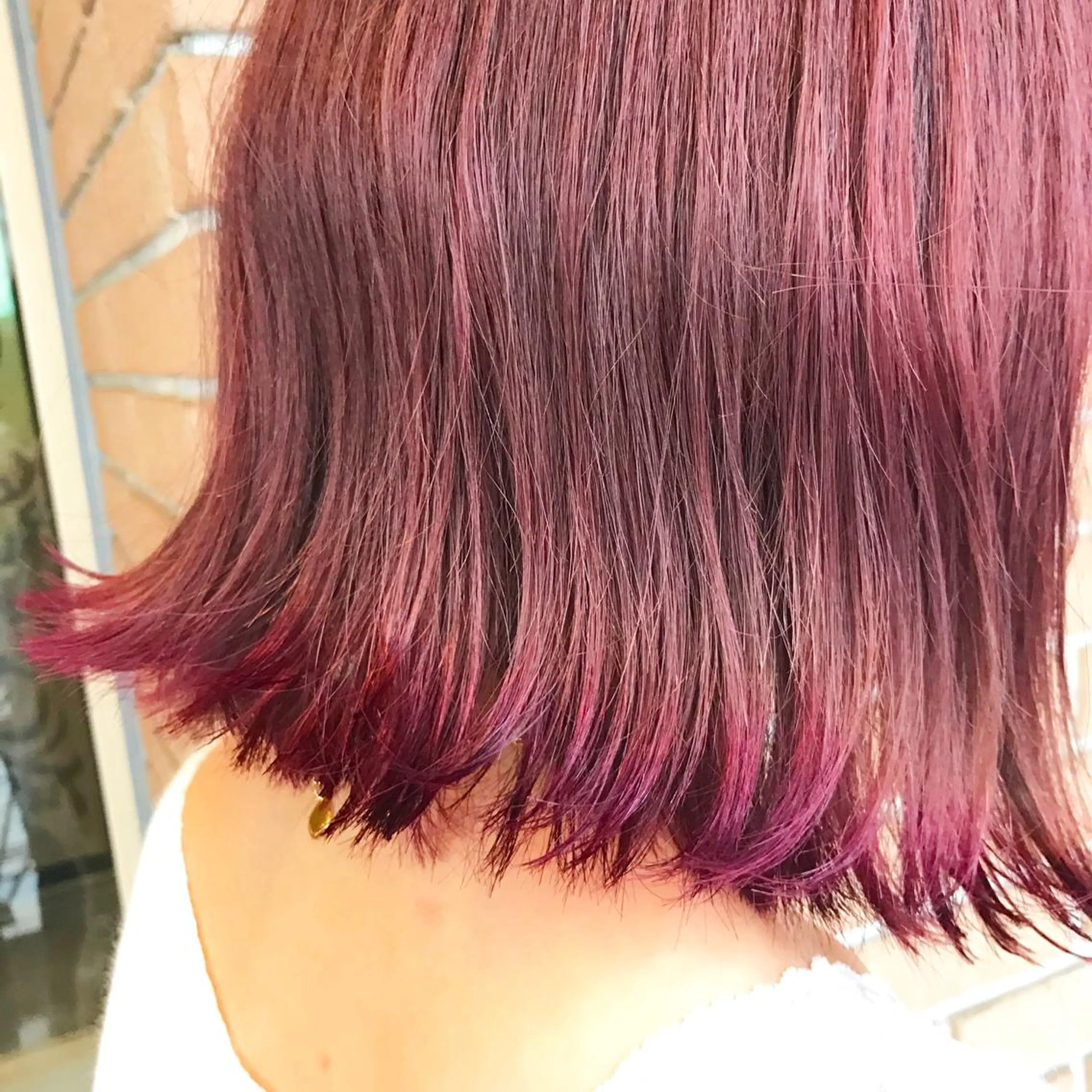 ショート カラー ダブルカラー ピンクカラー トリートメント サロンドミルク 原宿のヘアスタイル