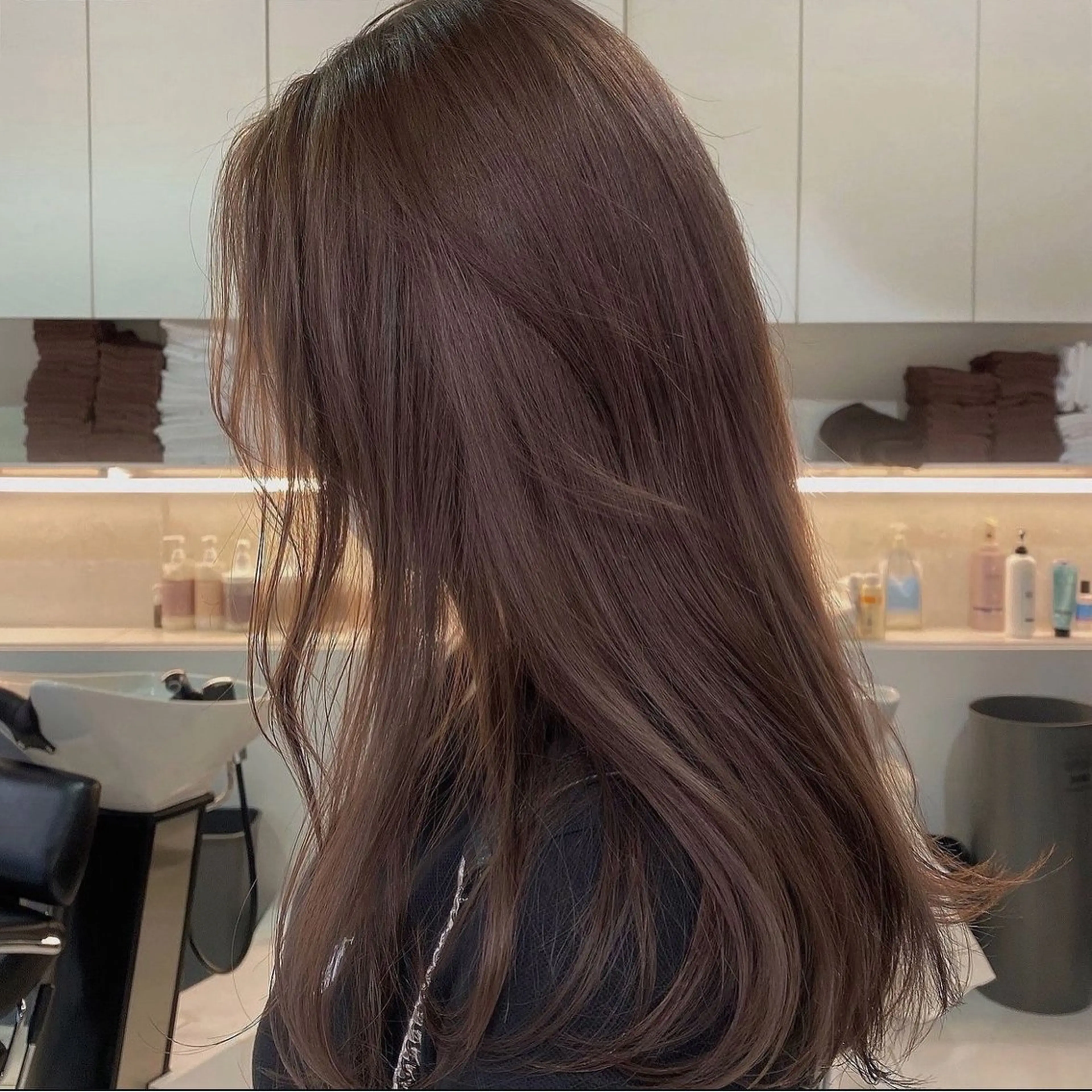 セミロング カット ヘアカラー トリートメント ボブ 西宮北口/みなみのヘアスタイル