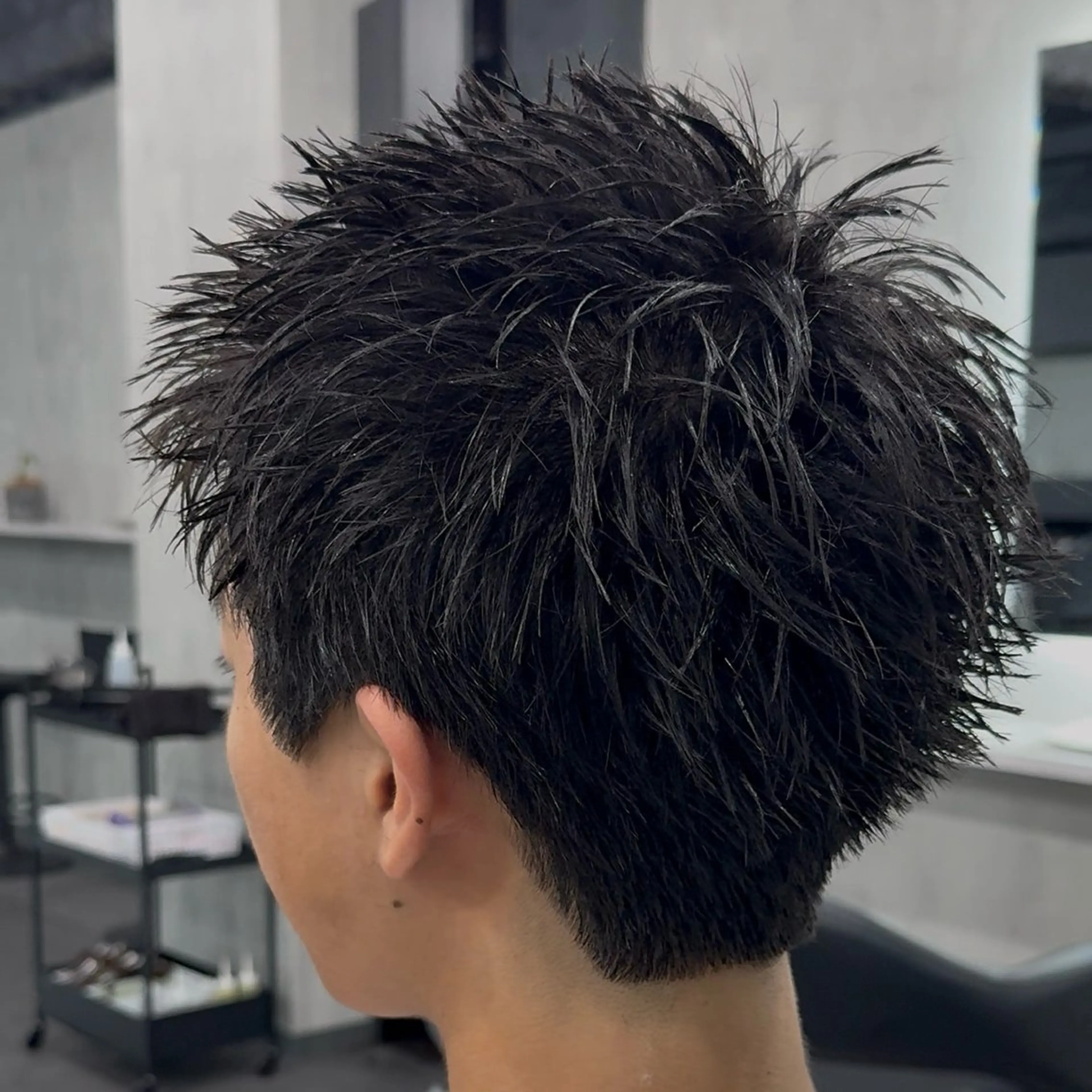 ショート パーマ メンズ スパイキーショート 刈り上げ ショートヘア カット スパイキーショート/ 短髪/渋谷/kiyoのヘアスタイル