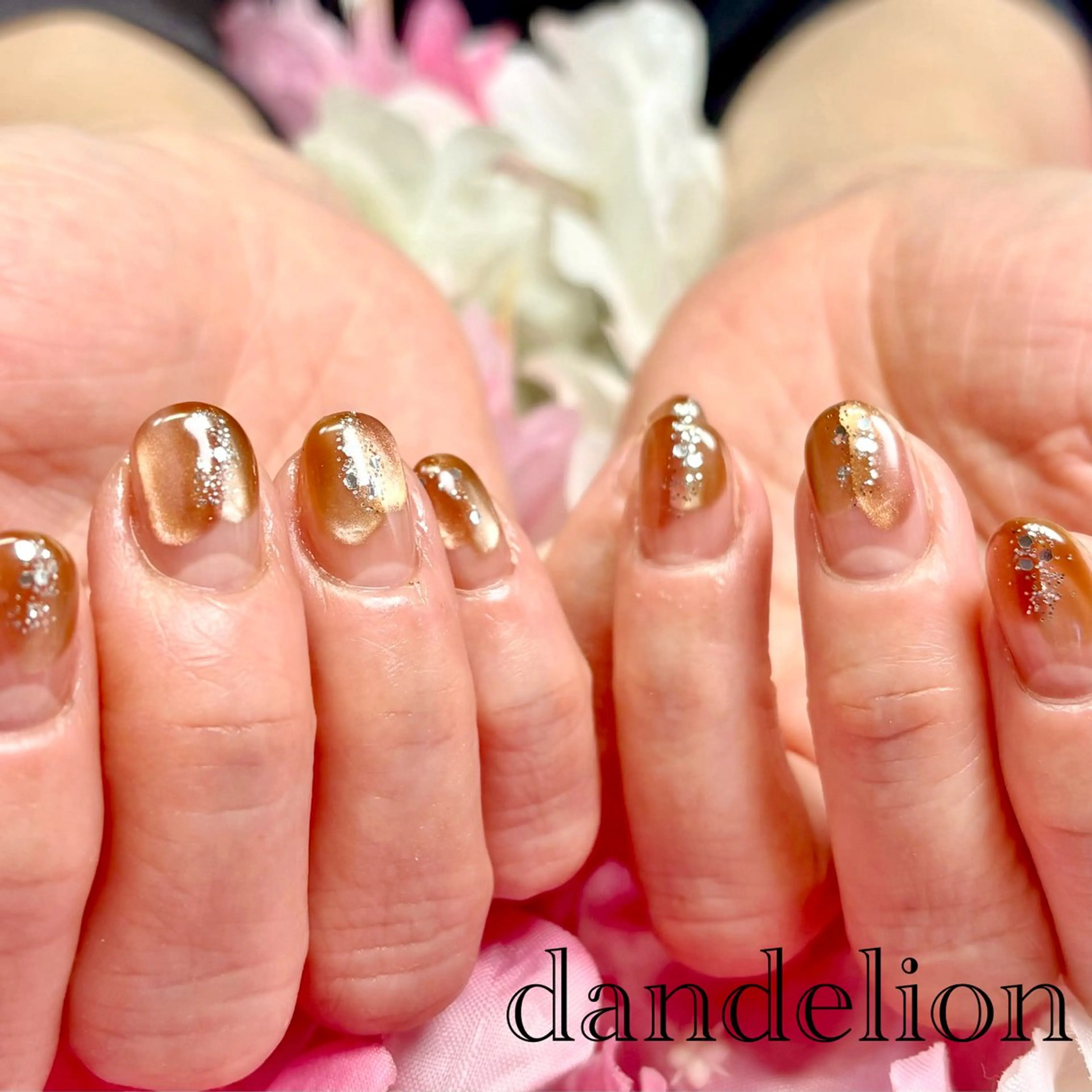 ネイル ハンドネイル ハンドケア dandelion ダンデライオンのネイルデザイン