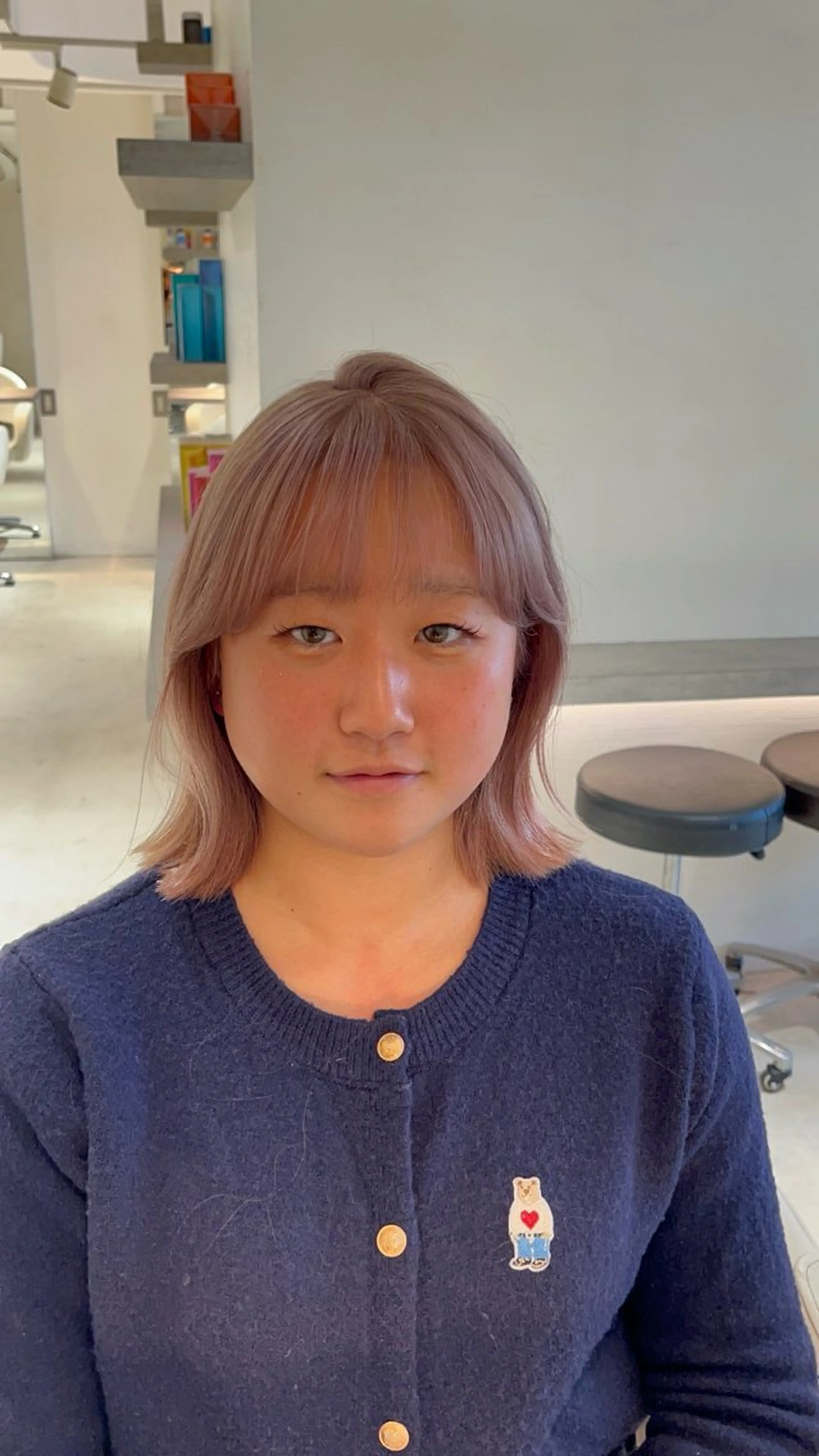 🍓憧れのハイトーンに🍓ブリーチ（リタッチも可）＋カラー＋髪質改善トリートメント髪質改善/の写真