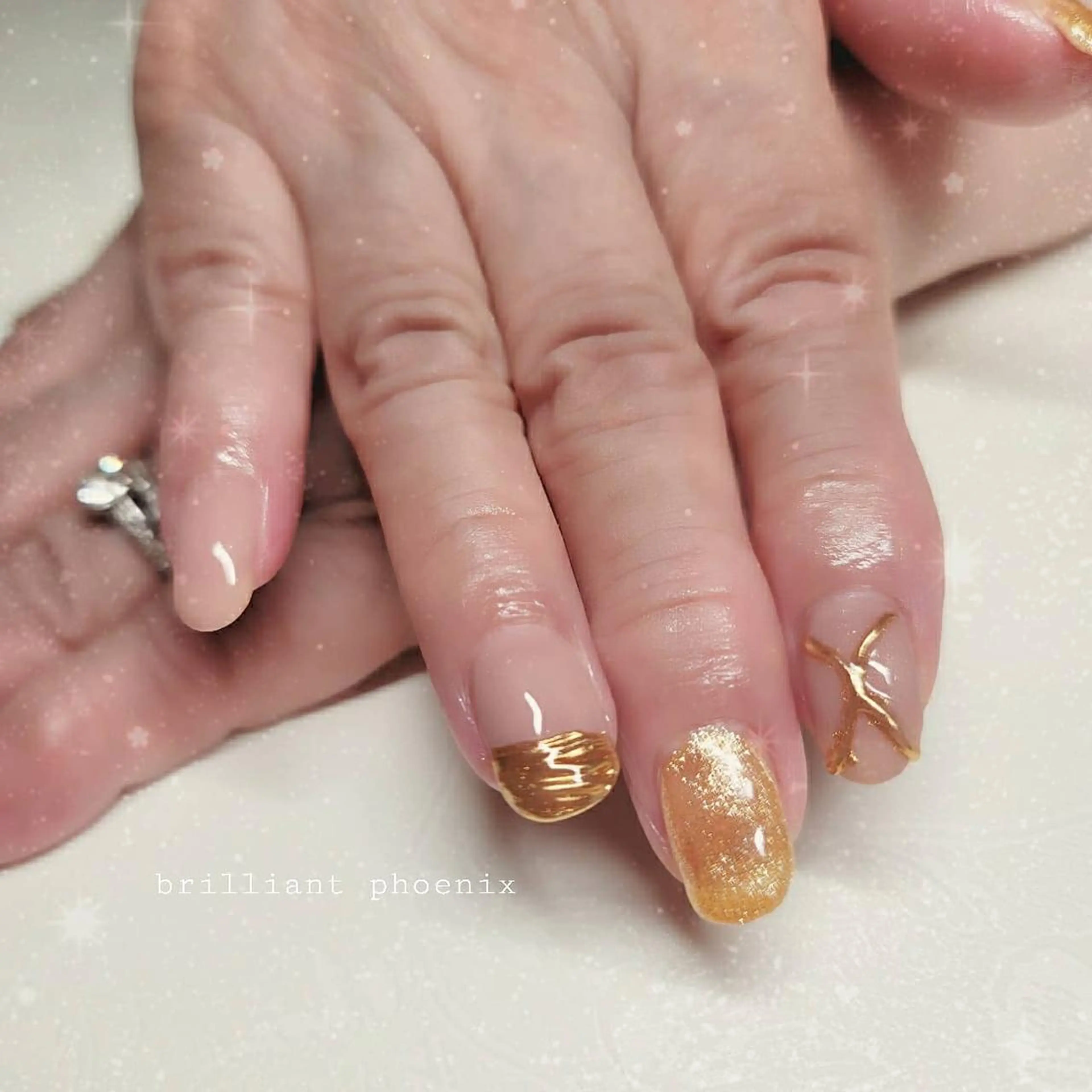 ネイル ミラーネイル 石田 由紀のネイルデザイン