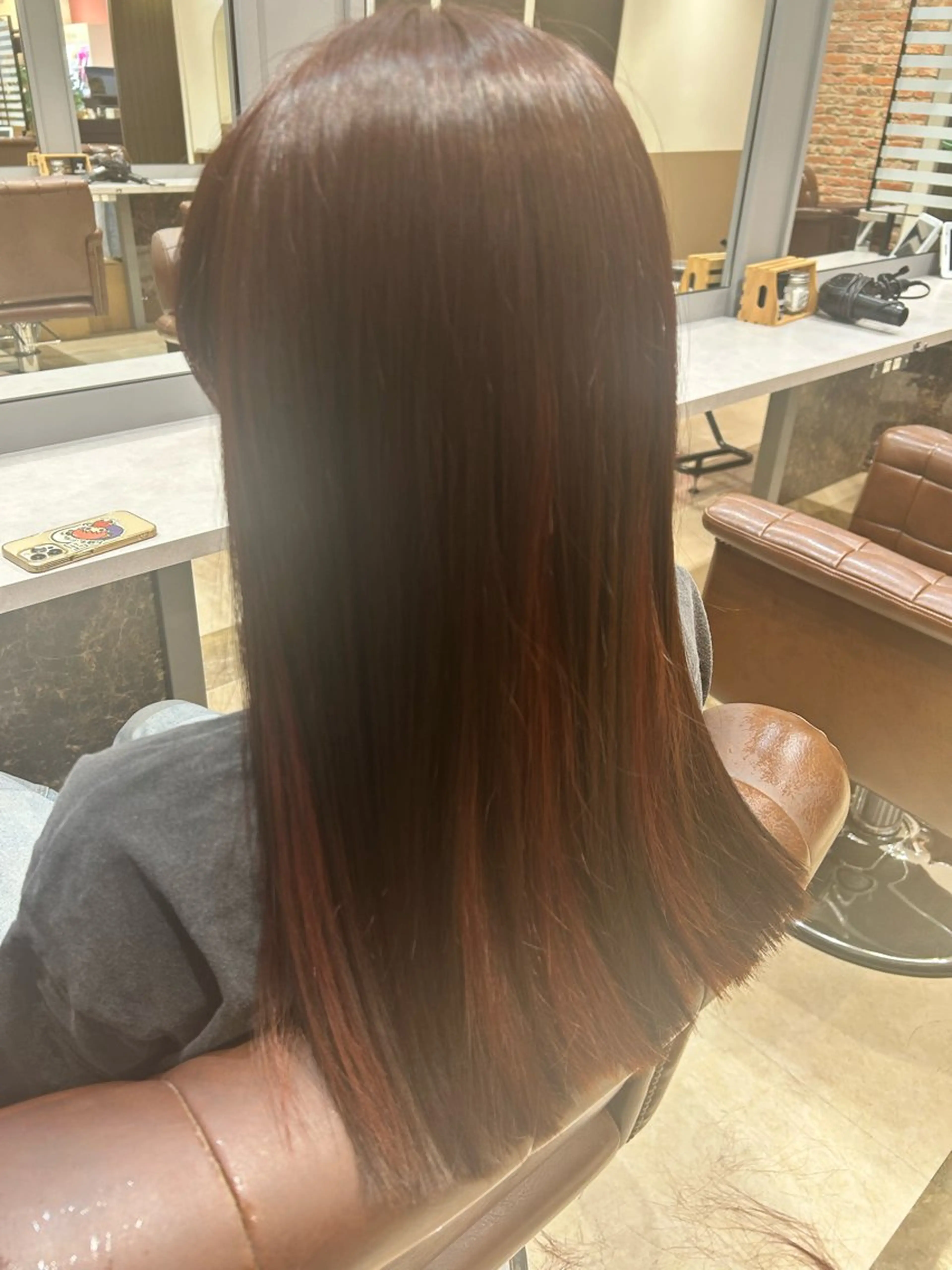 セミロング カラー 京久野 美咲⭐️のヘアスタイル