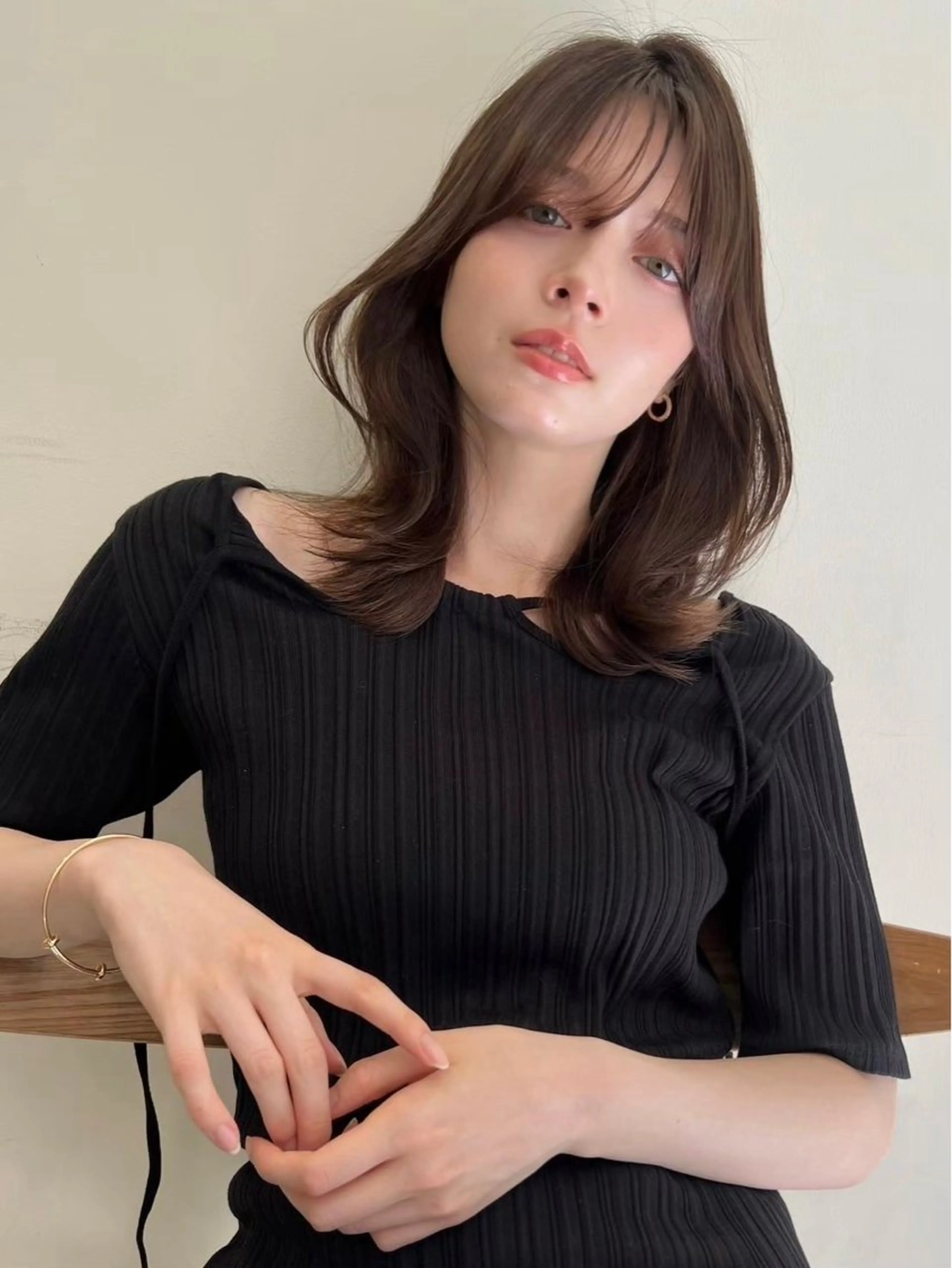 セミロング ハイトーンボブ 💎凜💎のヘアスタイル