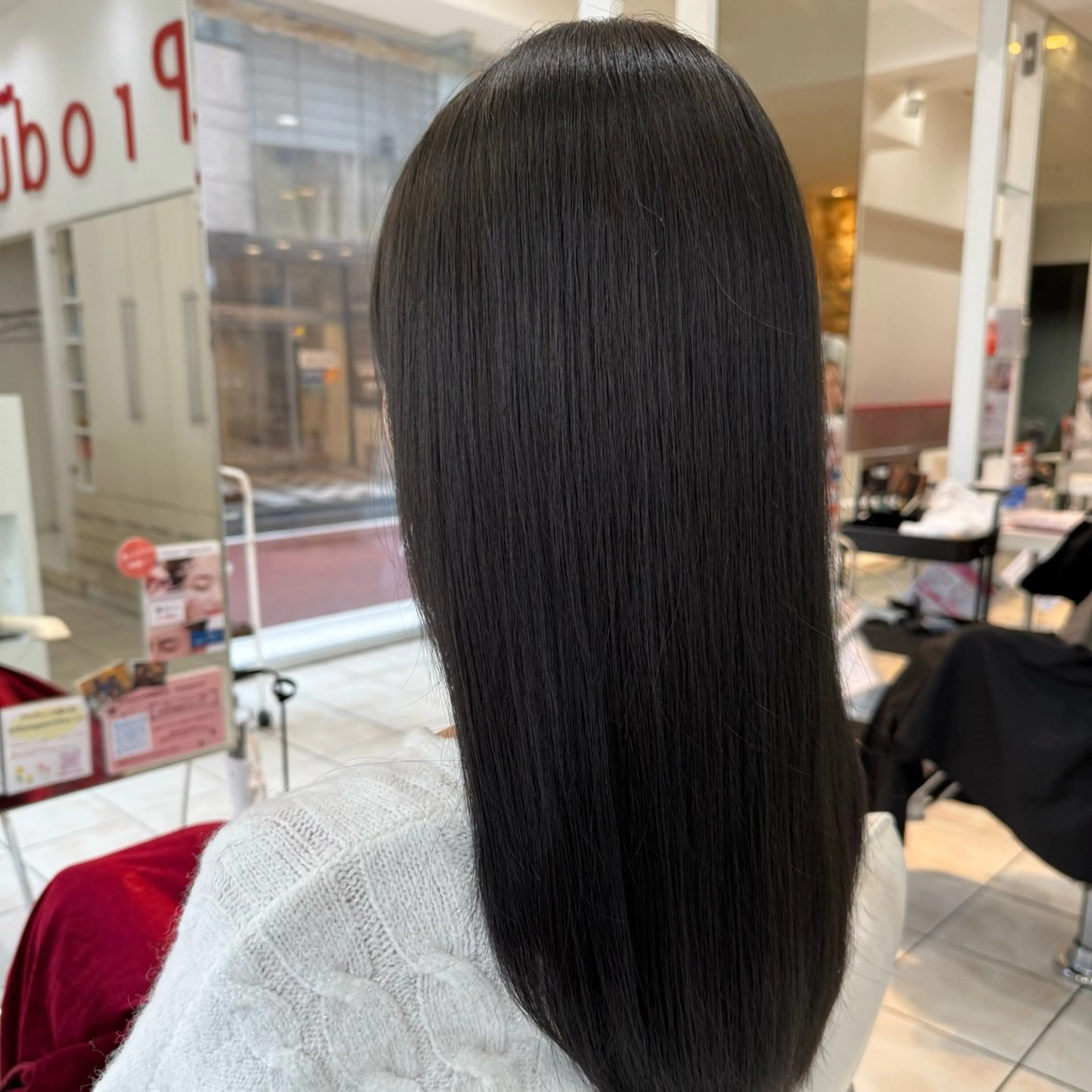 ロング 縮毛矯正 カット/艶カラー🎨 平間千賀のヘアスタイル