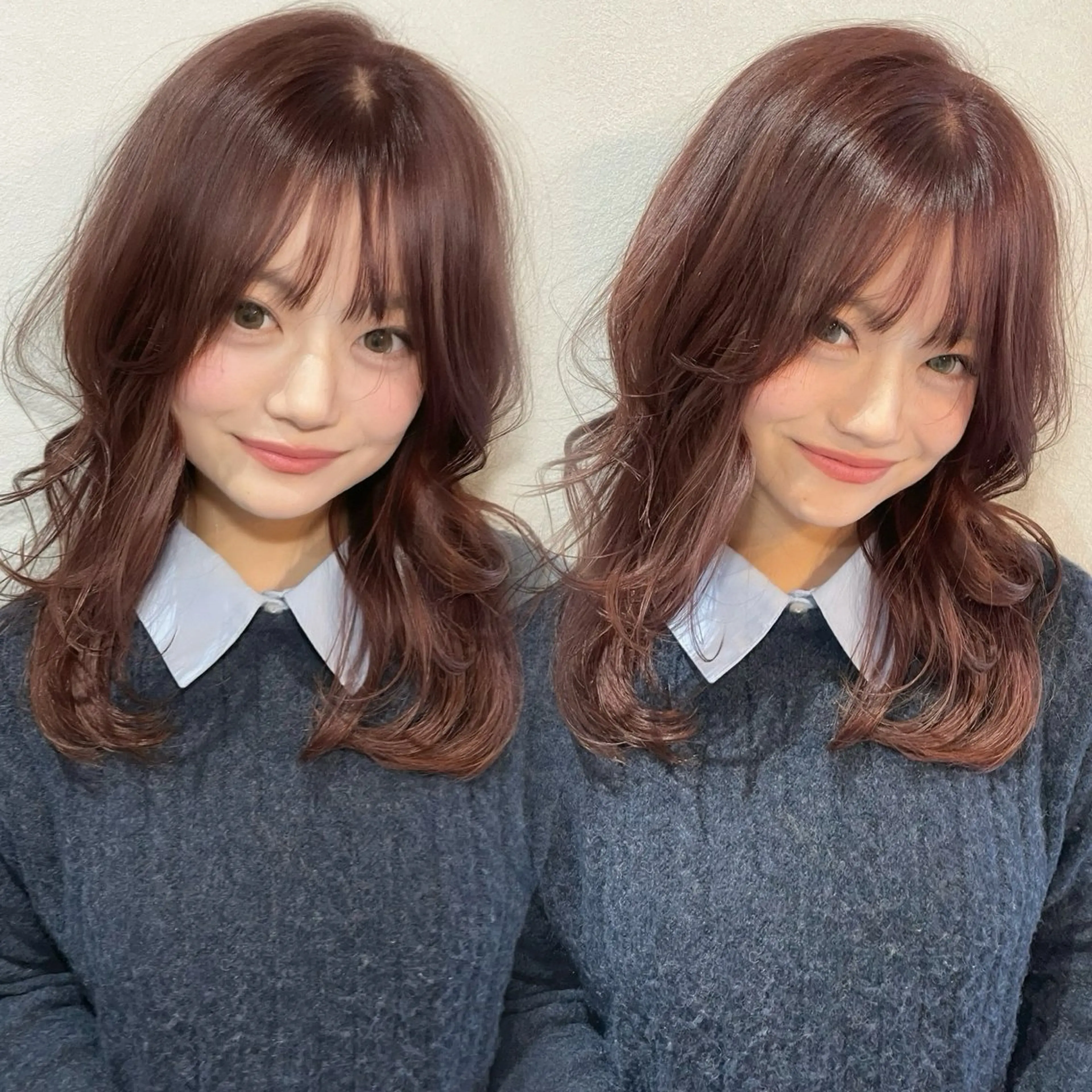 セミロング カット ヘアカラー トリートメント 似合わせカット/ 顔周りカット/まりなのヘアスタイル