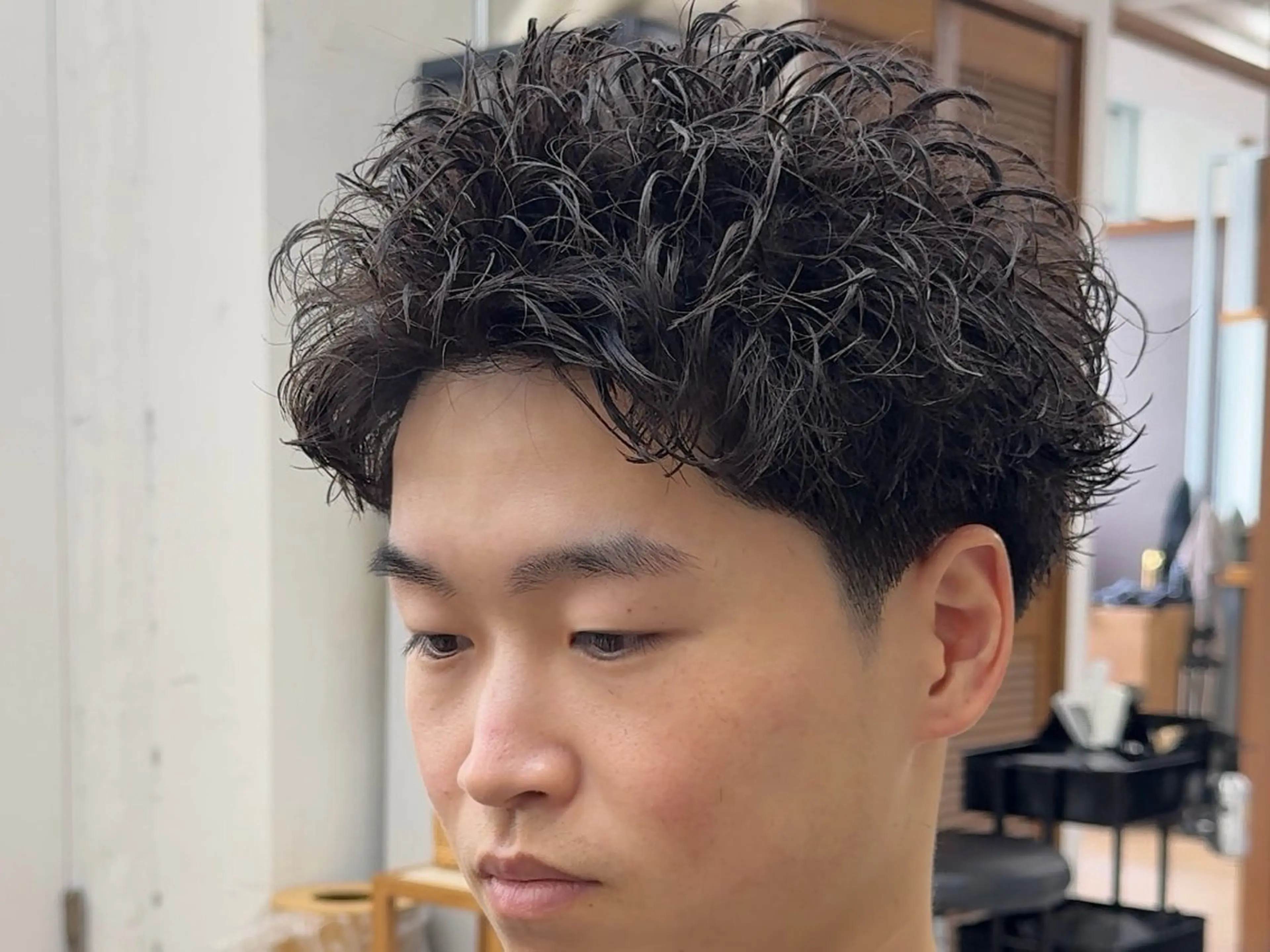 ショート パーマ メンズ カット パーマ LEN/ men’s onlyのヘアスタイル