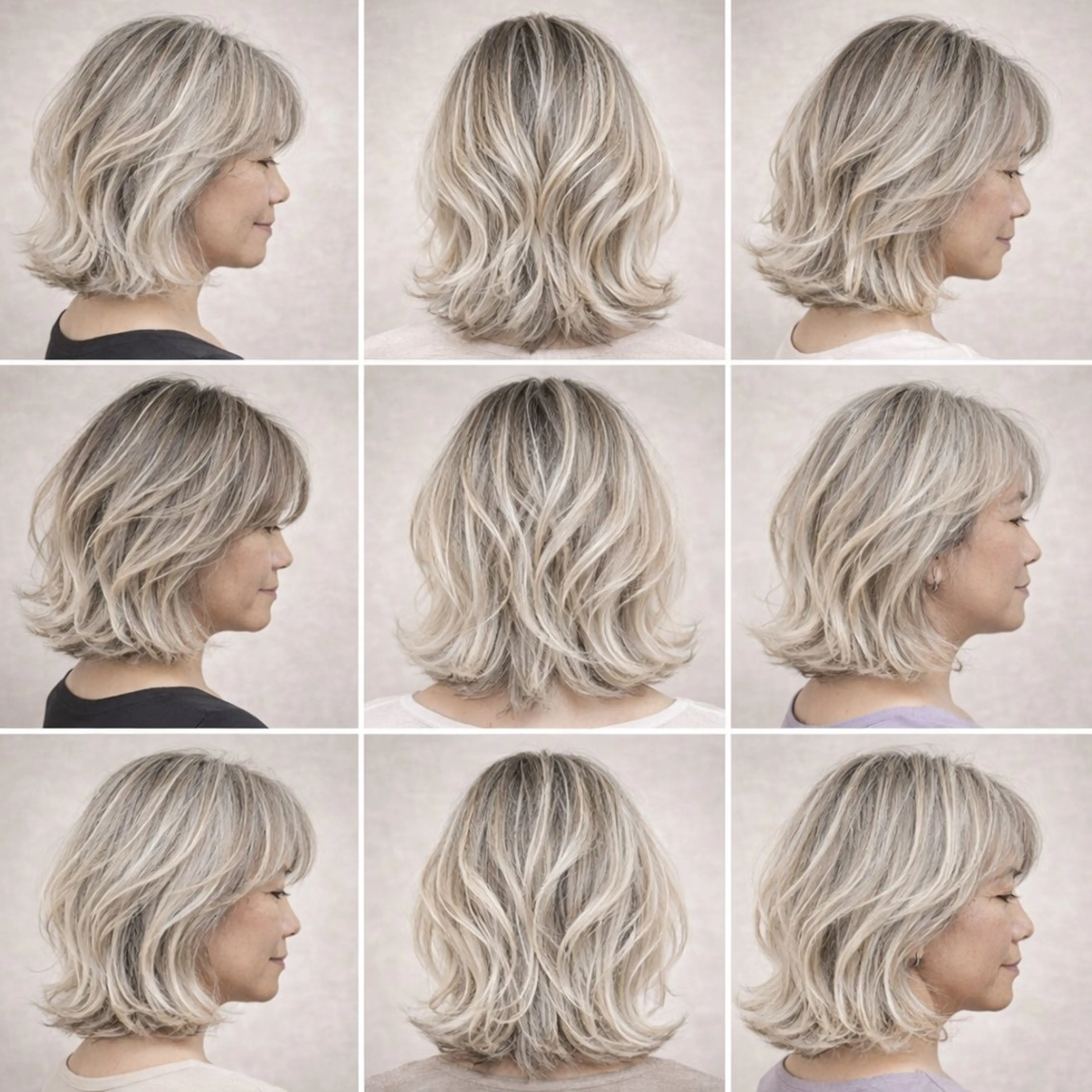 ショート カラー バレイヤージュ レイヤーカット 白髪ぼかしのプロ ✨たいきのヘアスタイル