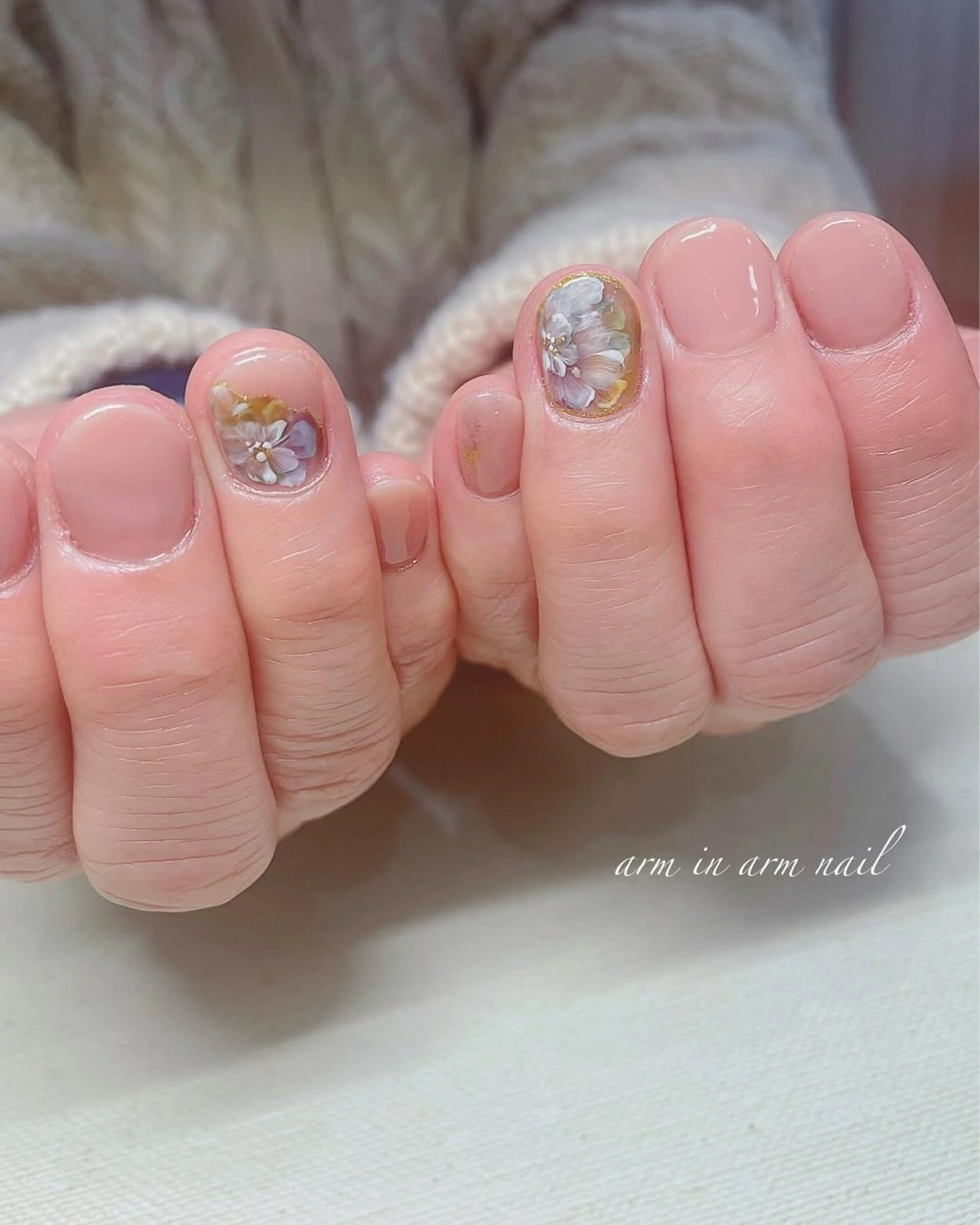 ネイル arm in arm ︎✿Yamamotoのマツエク・マツパデザイン