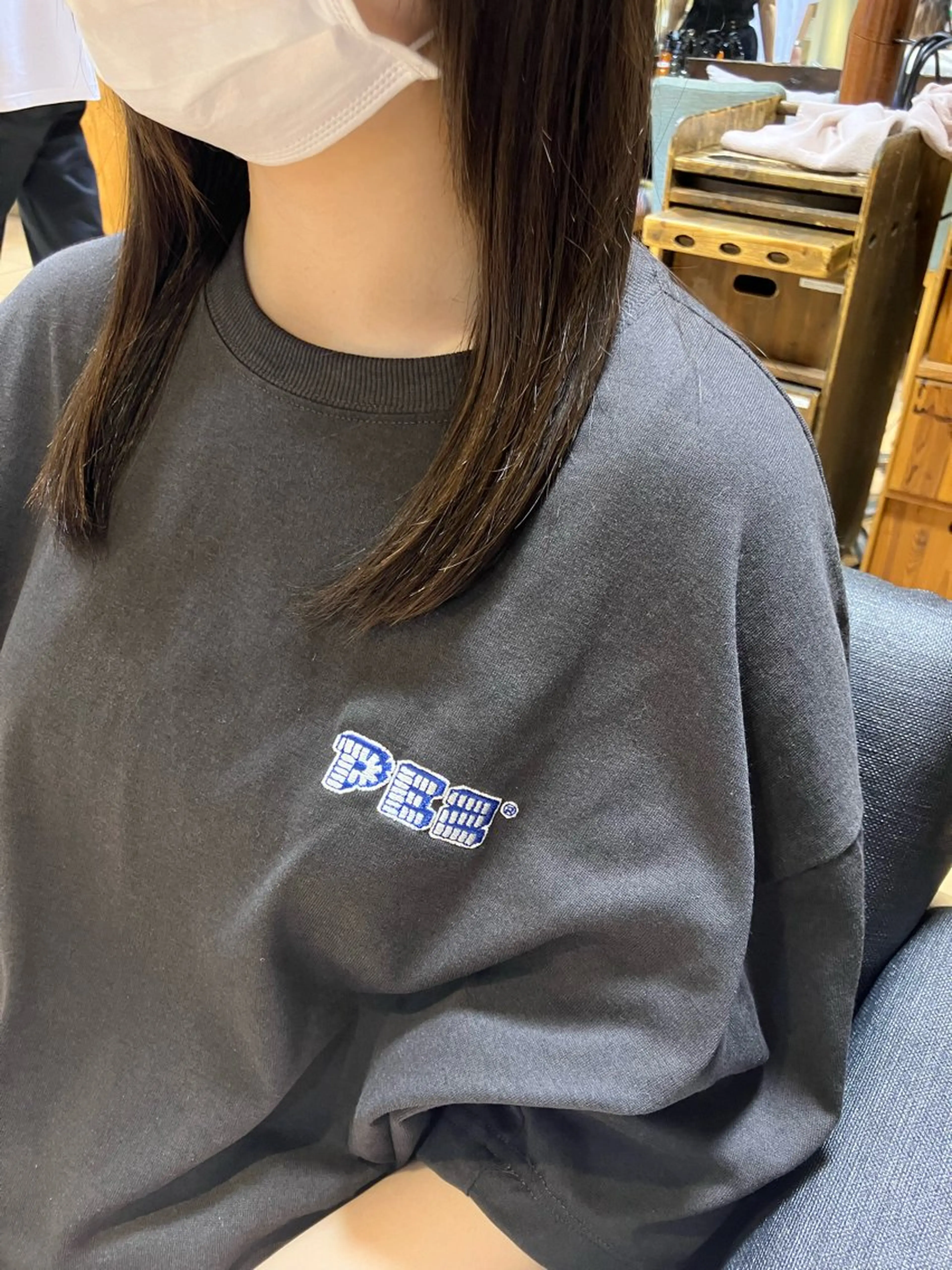 セミロング カット 縮毛矯正 奥谷 美代子のヘアスタイル