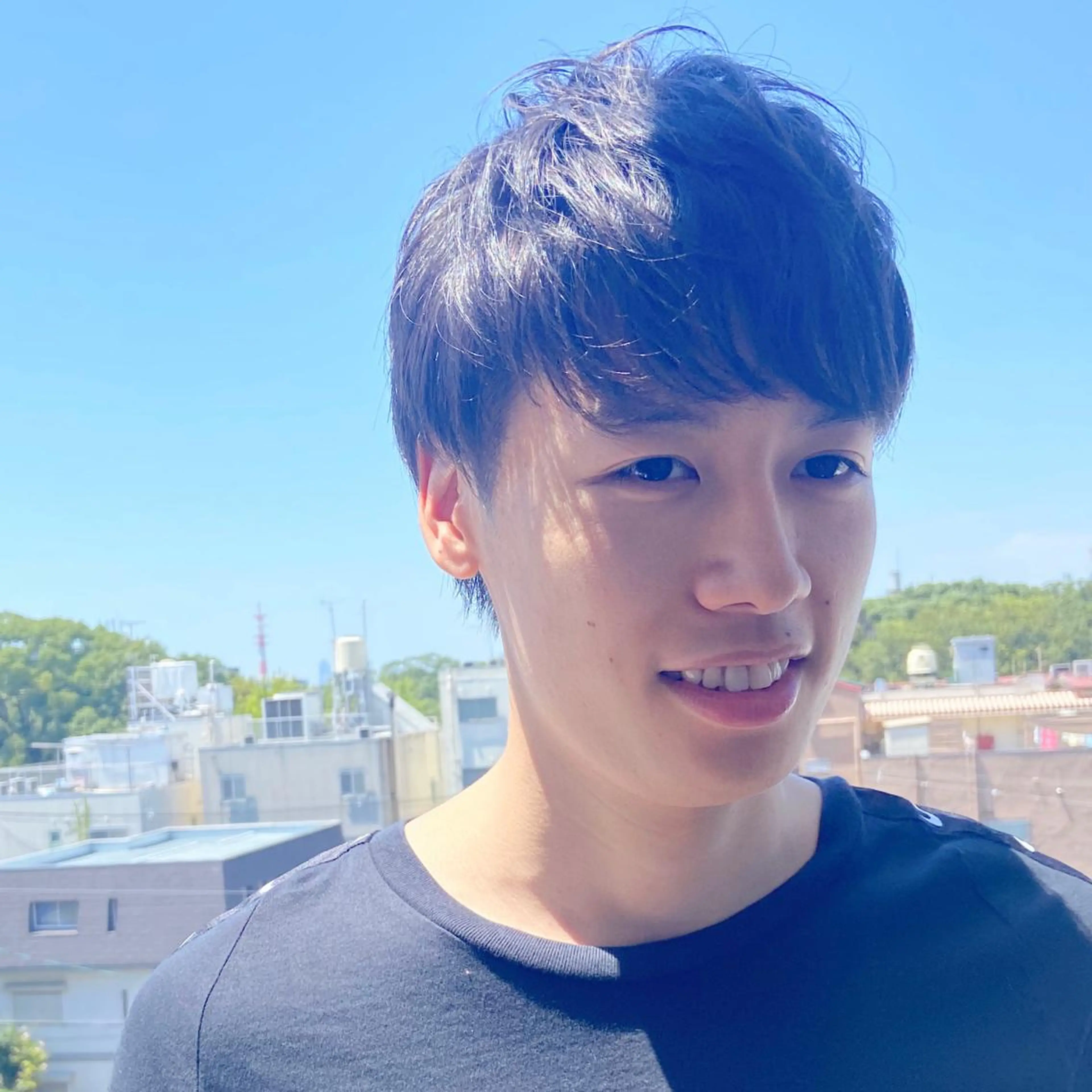 ショート メンズ コテ巻き風パーマ★ はるさんのヘアスタイル