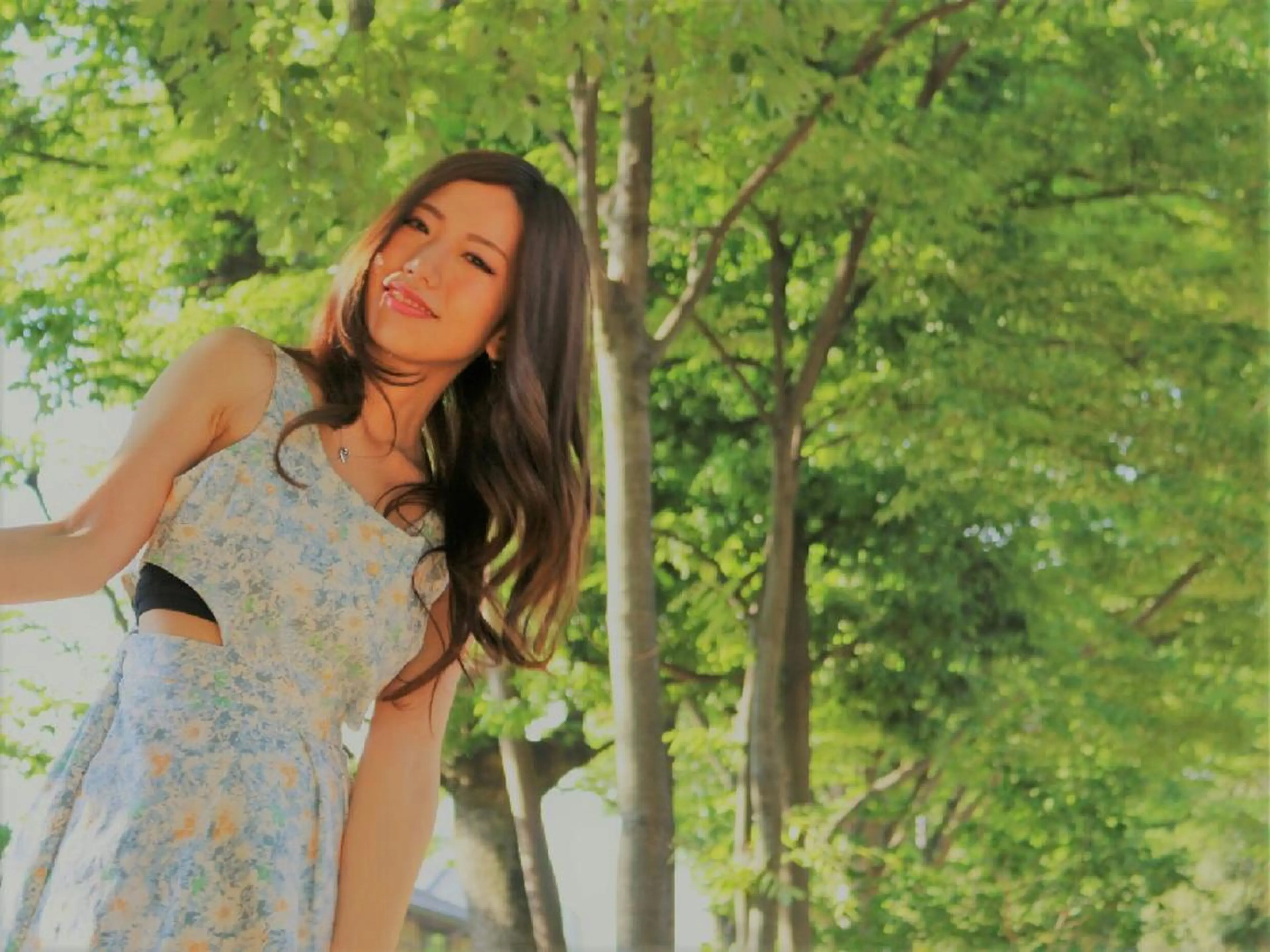 セミロング カラー パーマ セミロングパーマ アディクシーカラー イルミナカラー デジタルパーマ LAMP HAIR ランプヘアー所属・徳永 博志のヘアスタイル