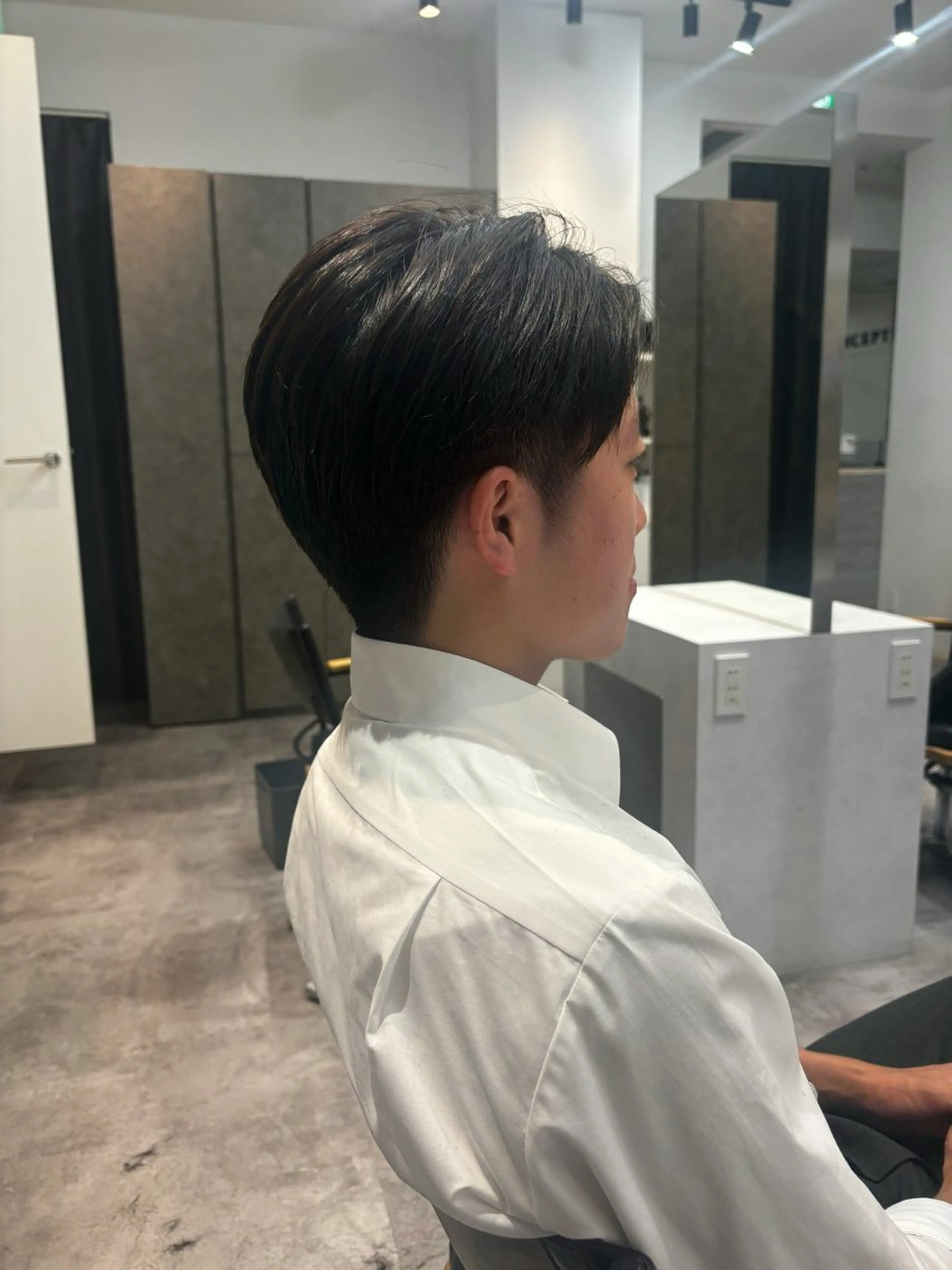 メンズショート🌀センターパート/刈り上げ/ツーブロックの写真