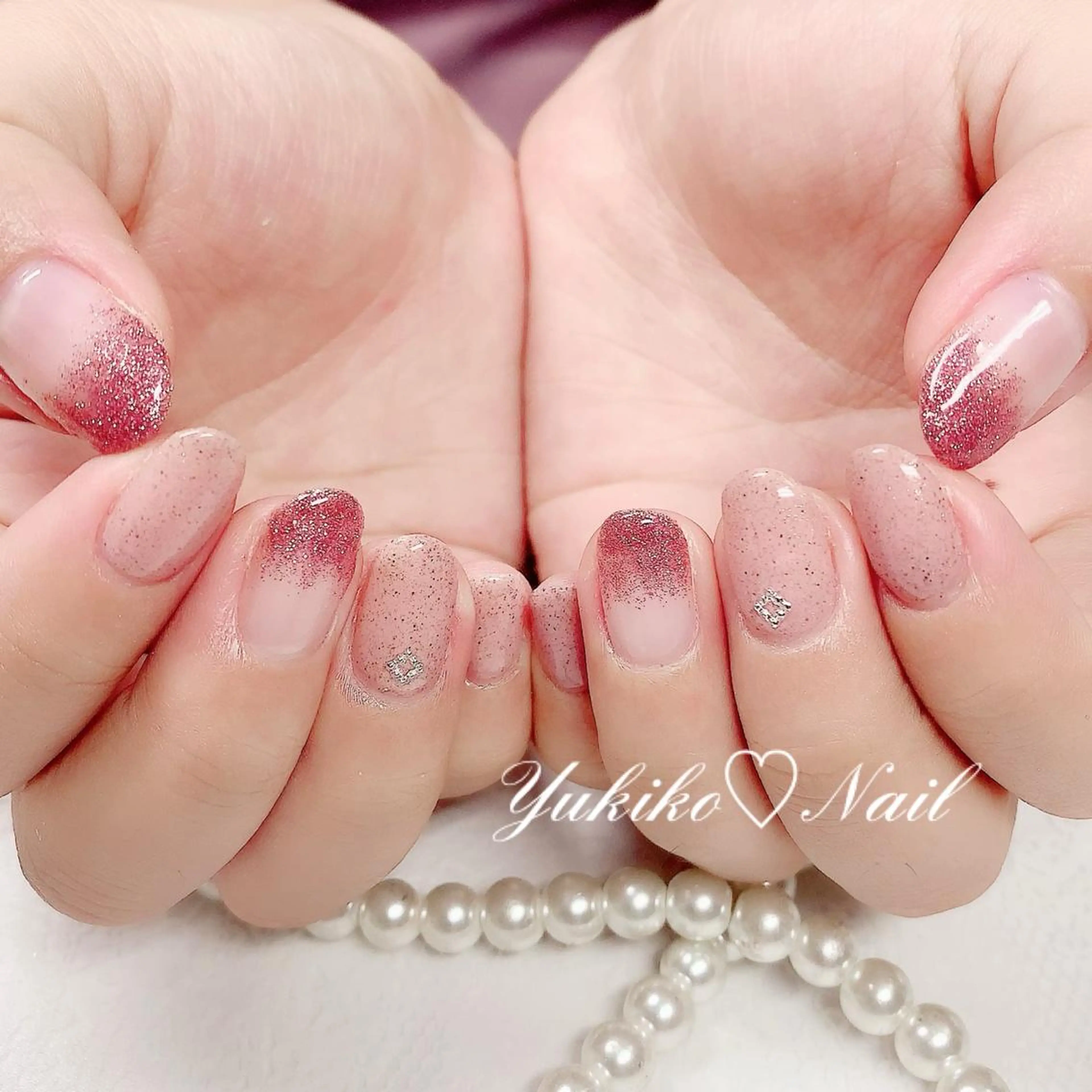 ネイル キラキラネイル ラメ(グリッター) 持ち込み ユキコ ネイルのネイルデザイン