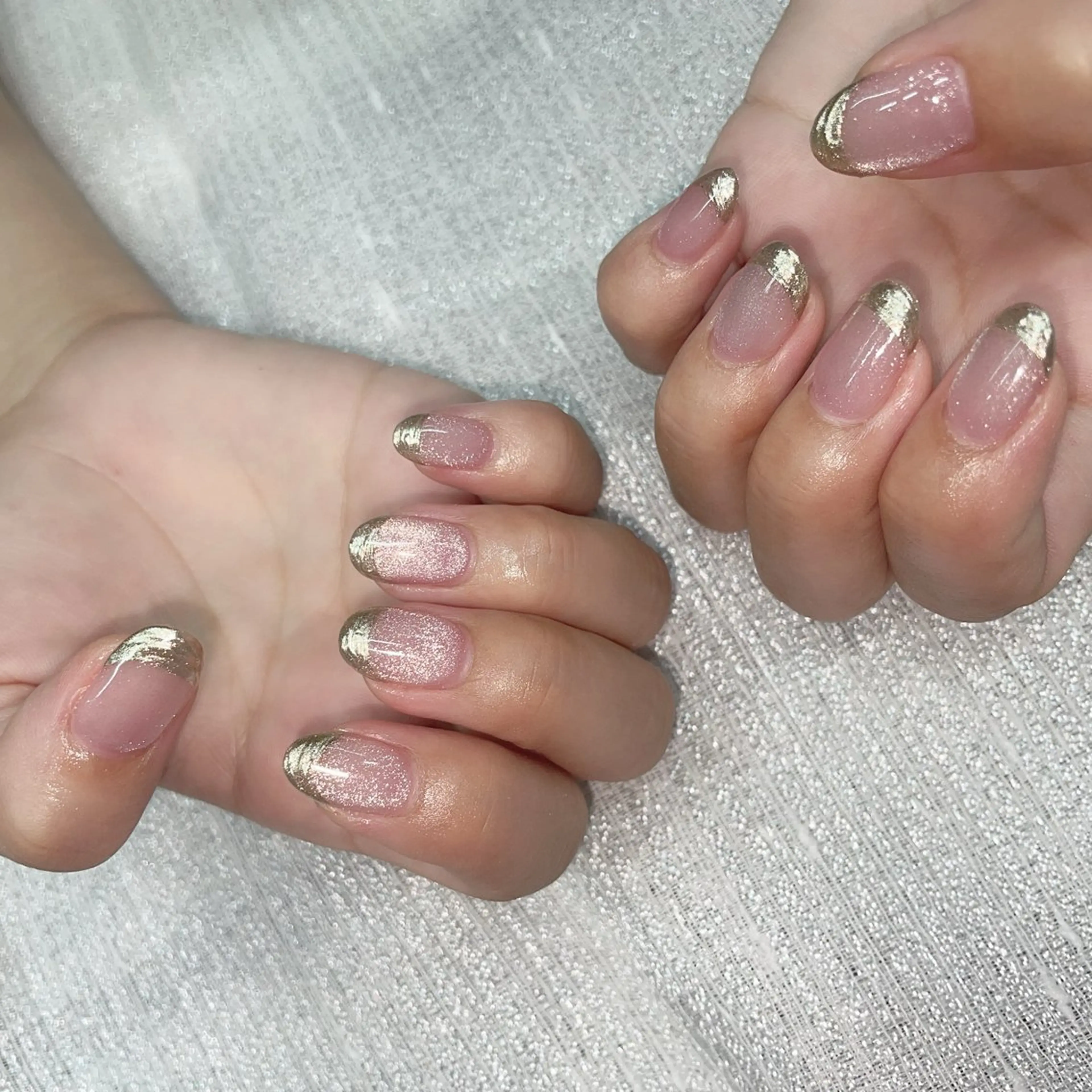 ネイル フレンチネイル マグネットネイル ニュアンスネイル 林 ✨syousyouのネイルデザイン