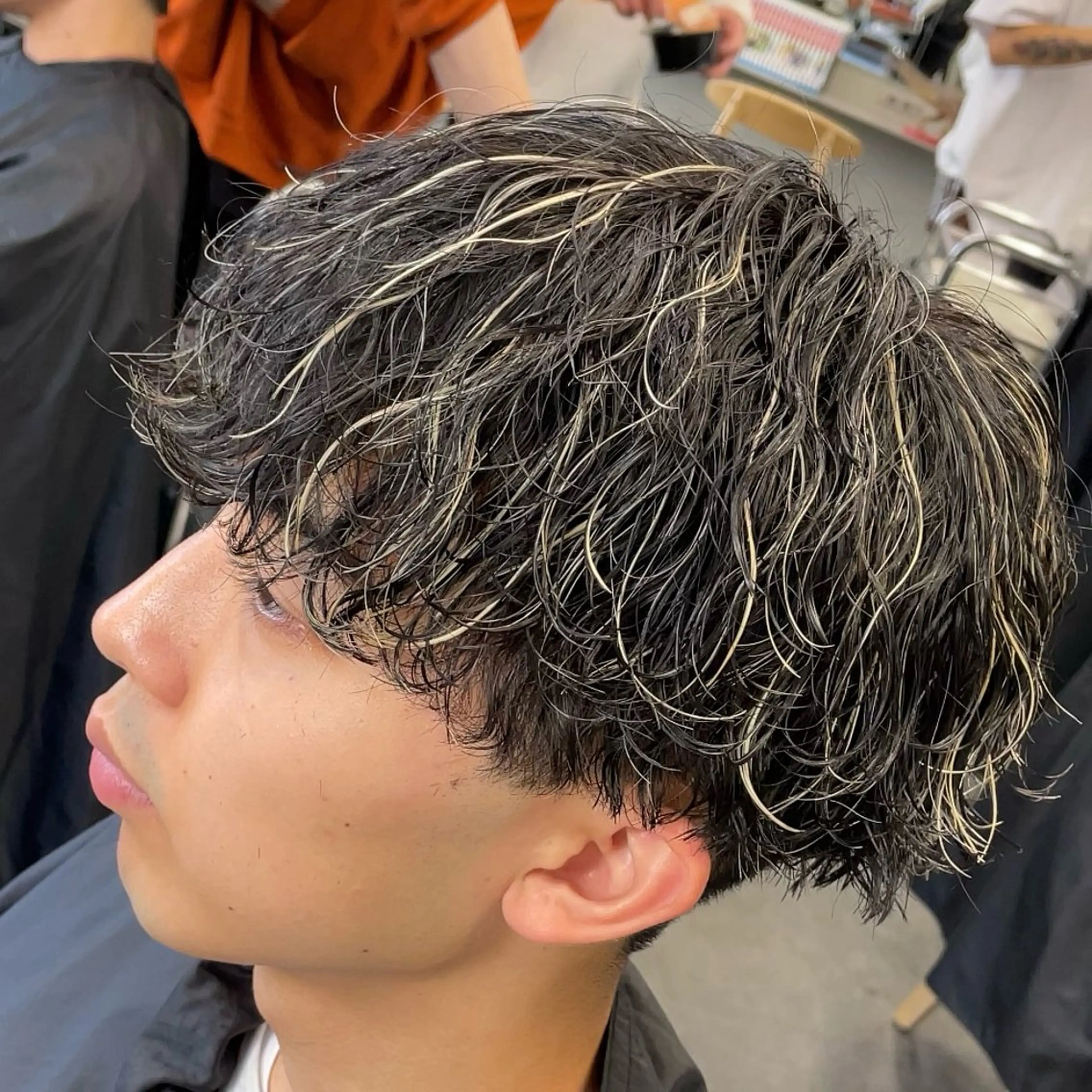 ミディアム カラー ヘアアレンジ メンズ fifth 石川 凪のヘアスタイル