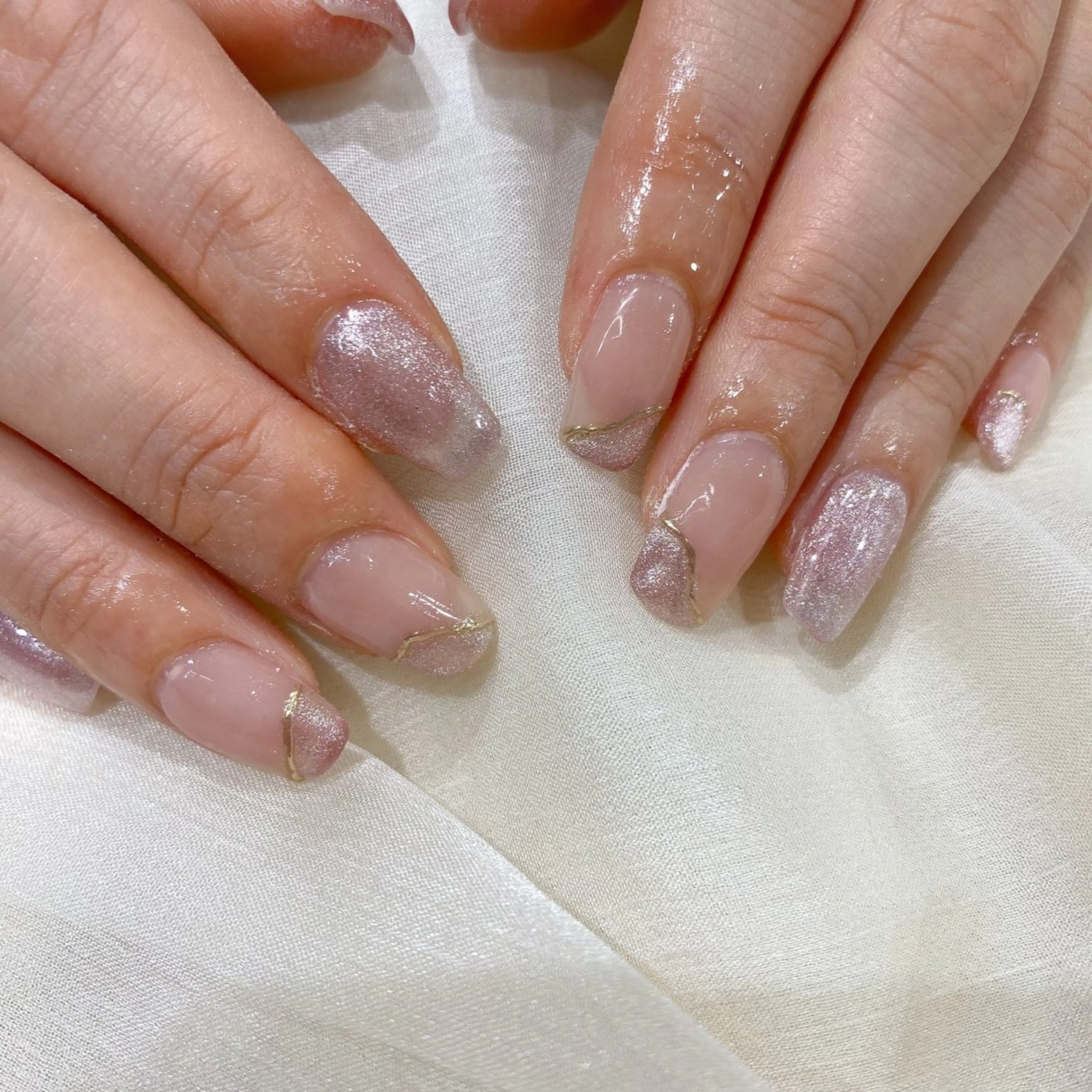 ネイル ニュアンスネイル muguet🎀 chikaのネイルデザイン