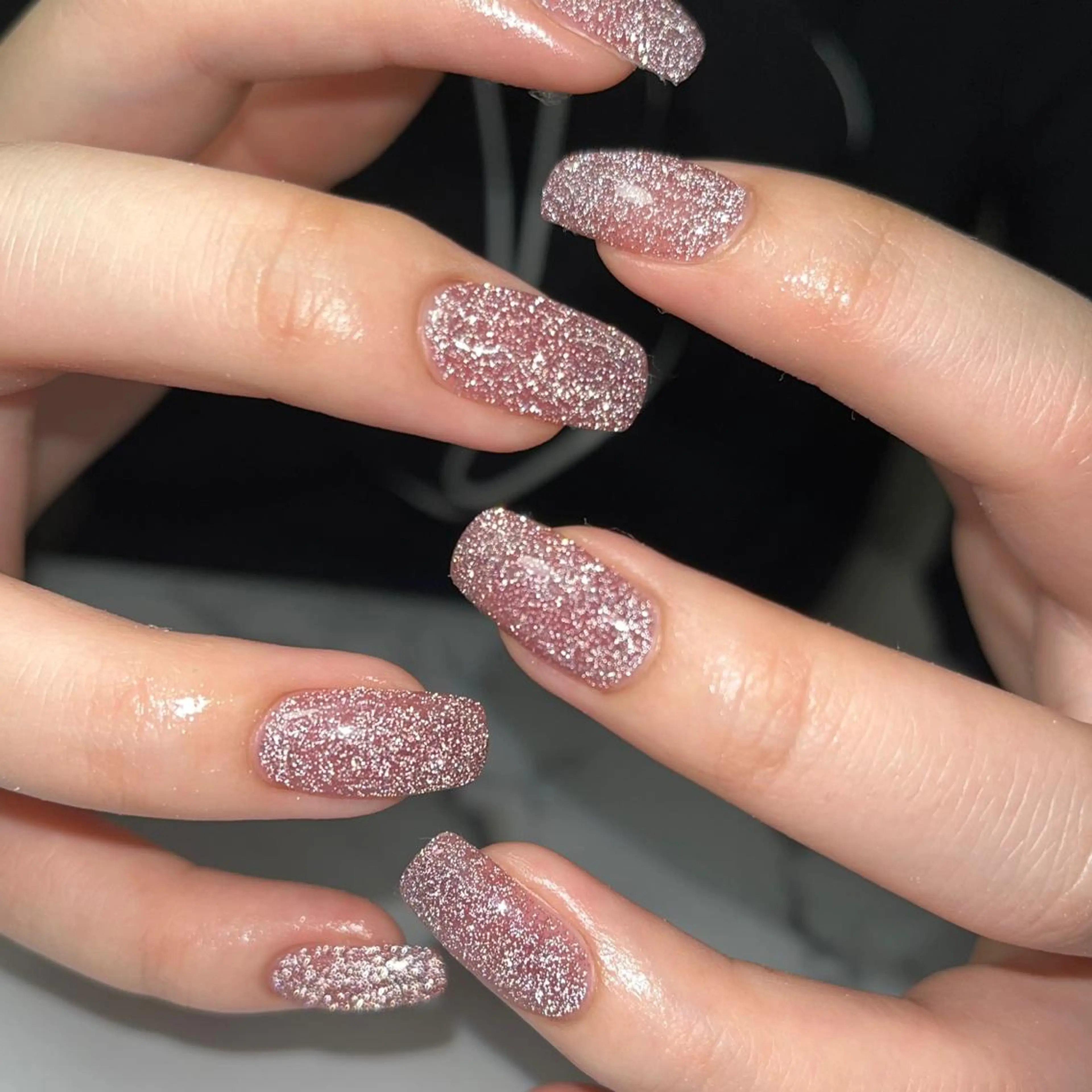 ネイル フラッシュネイル ワンカラーネイル ピンク シンプルネイル スクエアネイル NAIL NOWのネイルデザイン