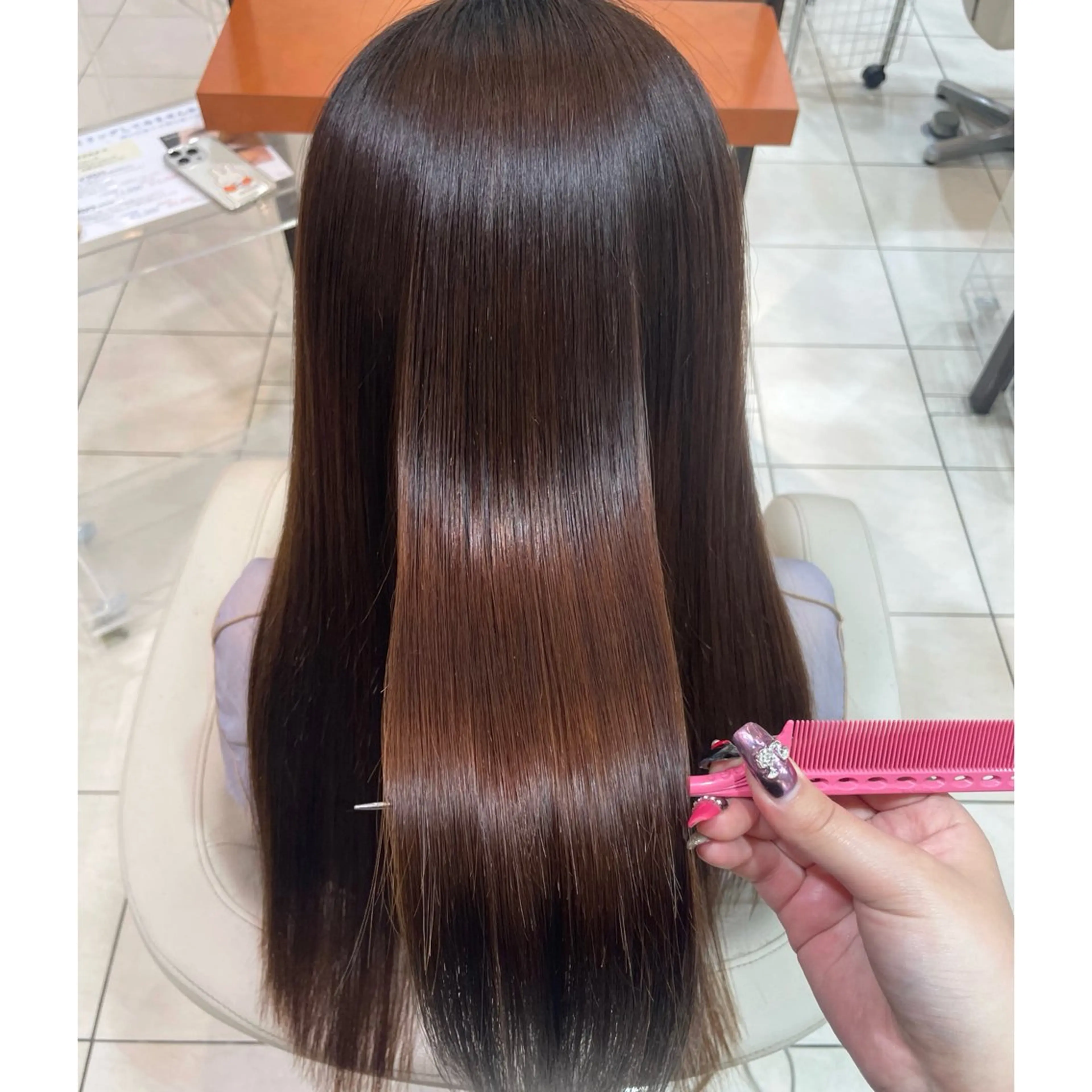 ロング 縮毛矯正 トリートメント 髪を綺麗に伸ばす人/ 艶髪✨️針田 綾音✨のヘアスタイル