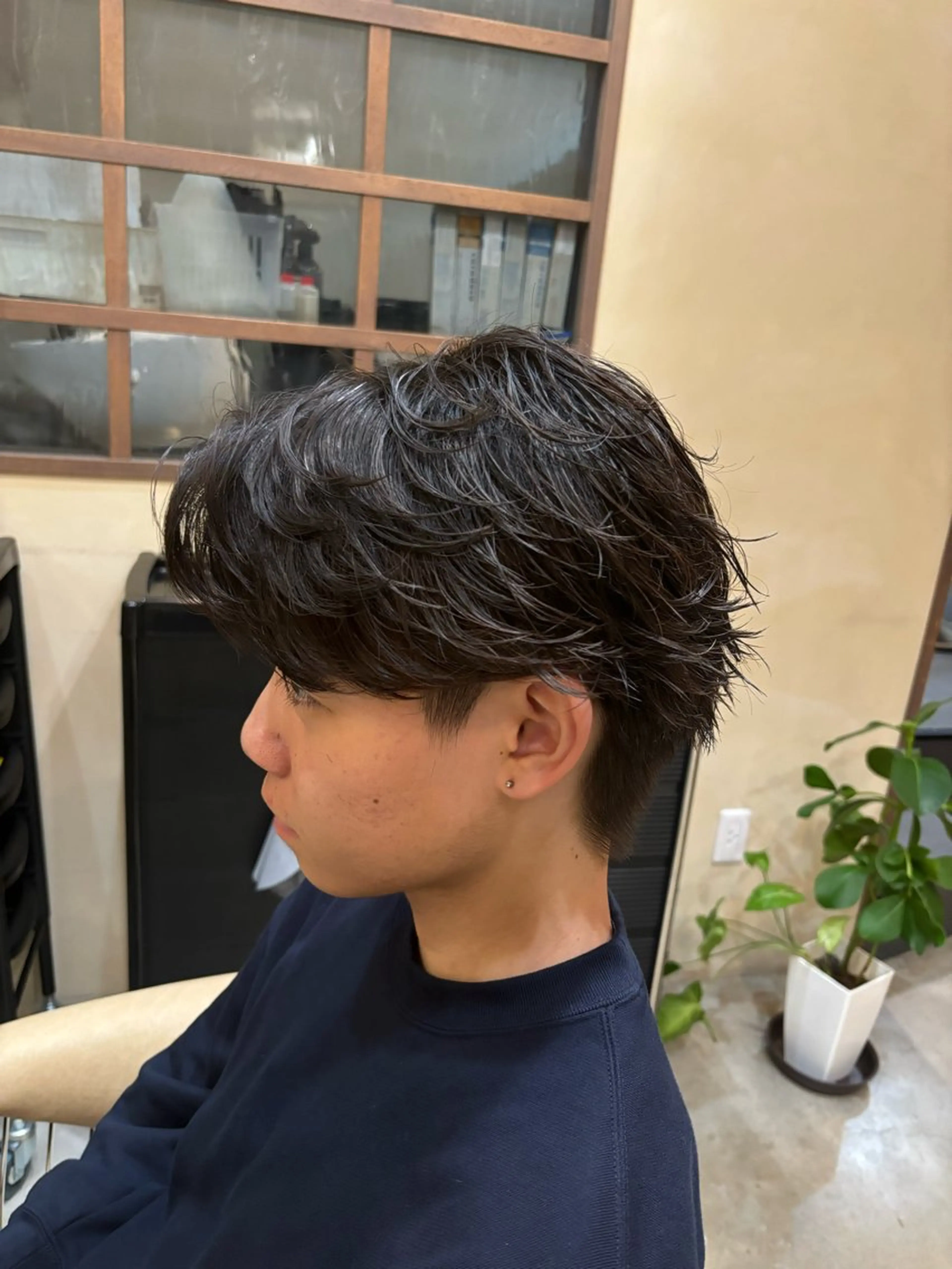 ショート メンズ カット パーマ 鹿児島 TSUBASAのヘアスタイル