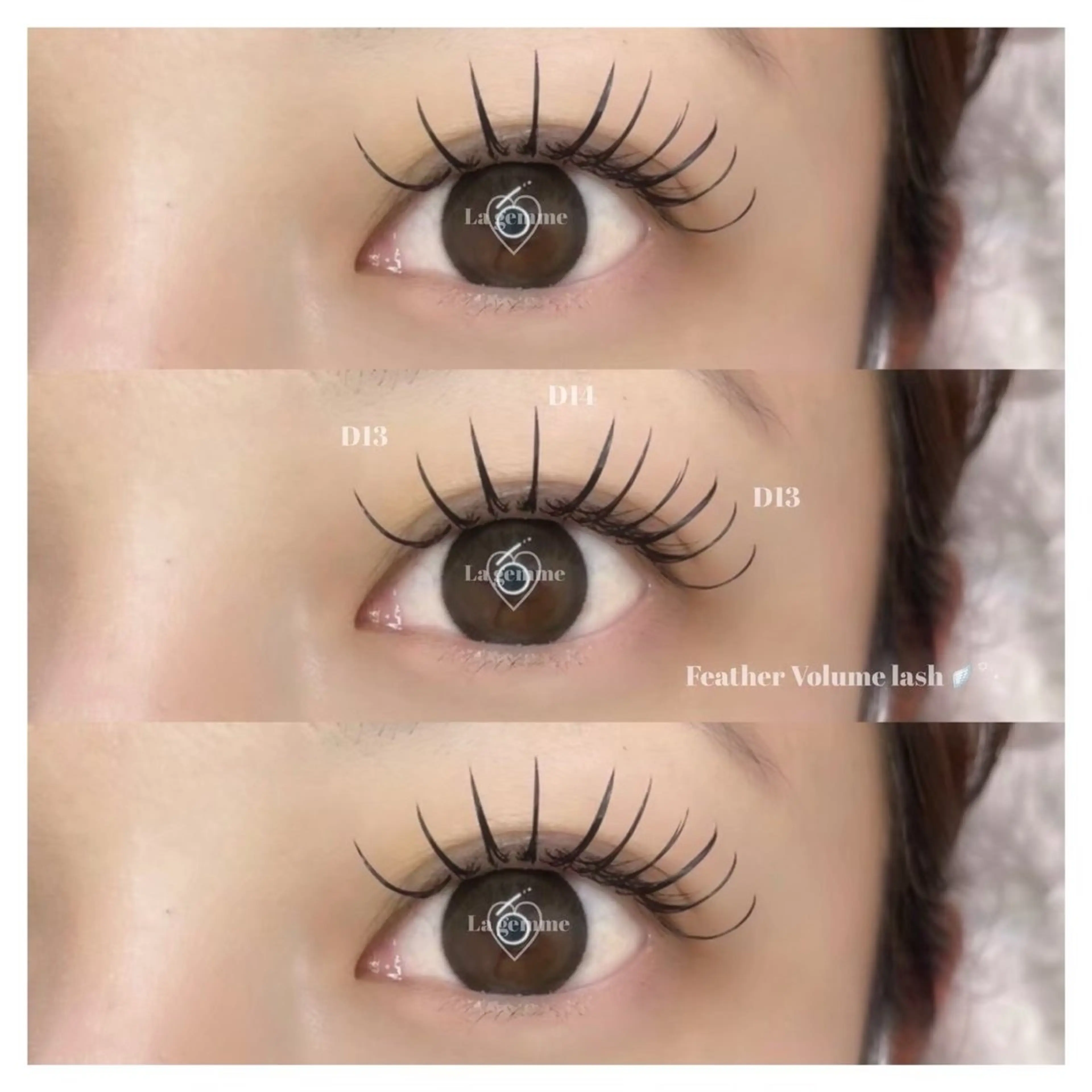 🪽フェザーラッシュ300本（束間ボリュームラッシュ）の写真