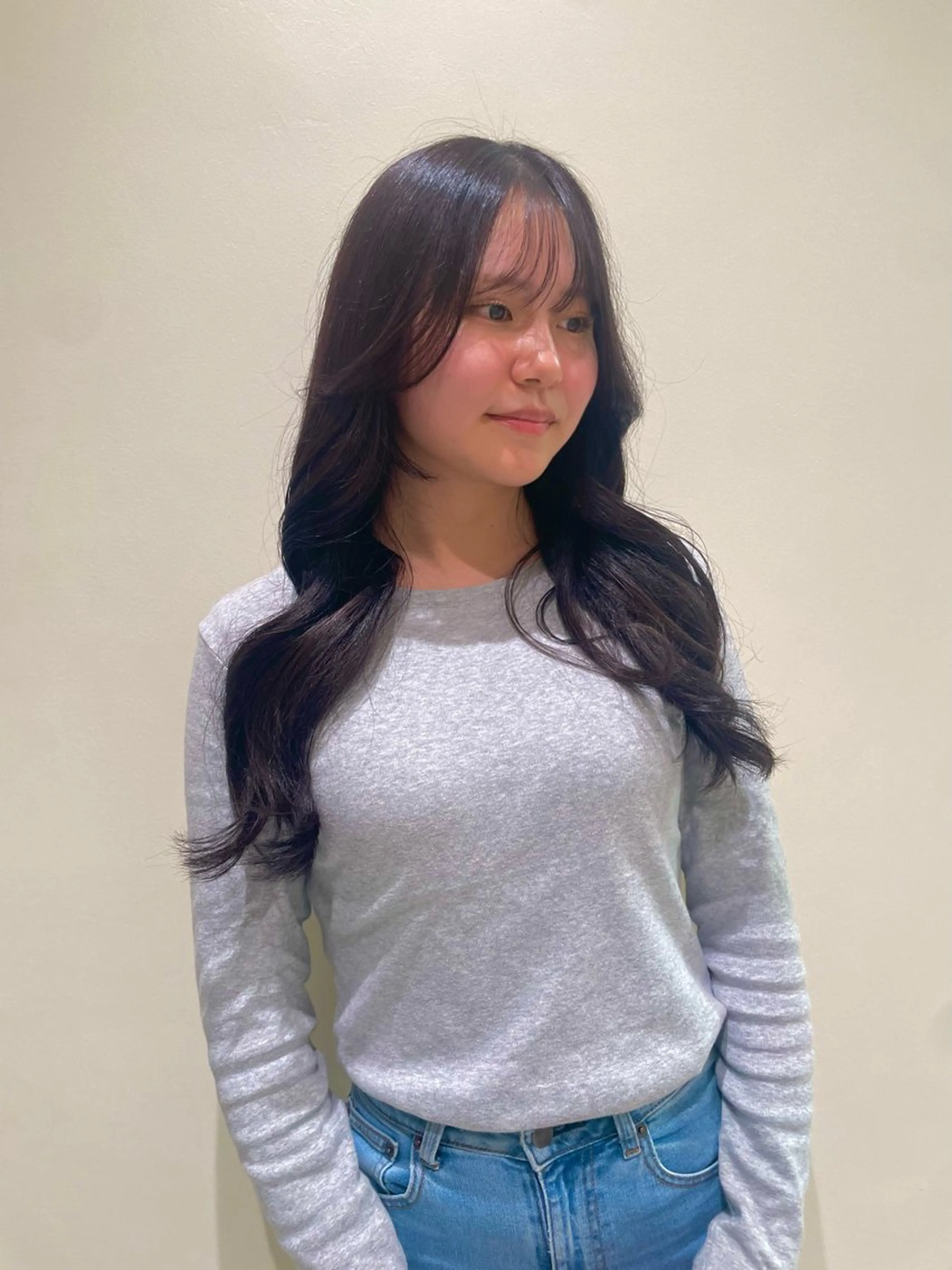 ロング カラー カーリーパーマ/ 透明ｶﾗｰ/MIKUのヘアスタイル