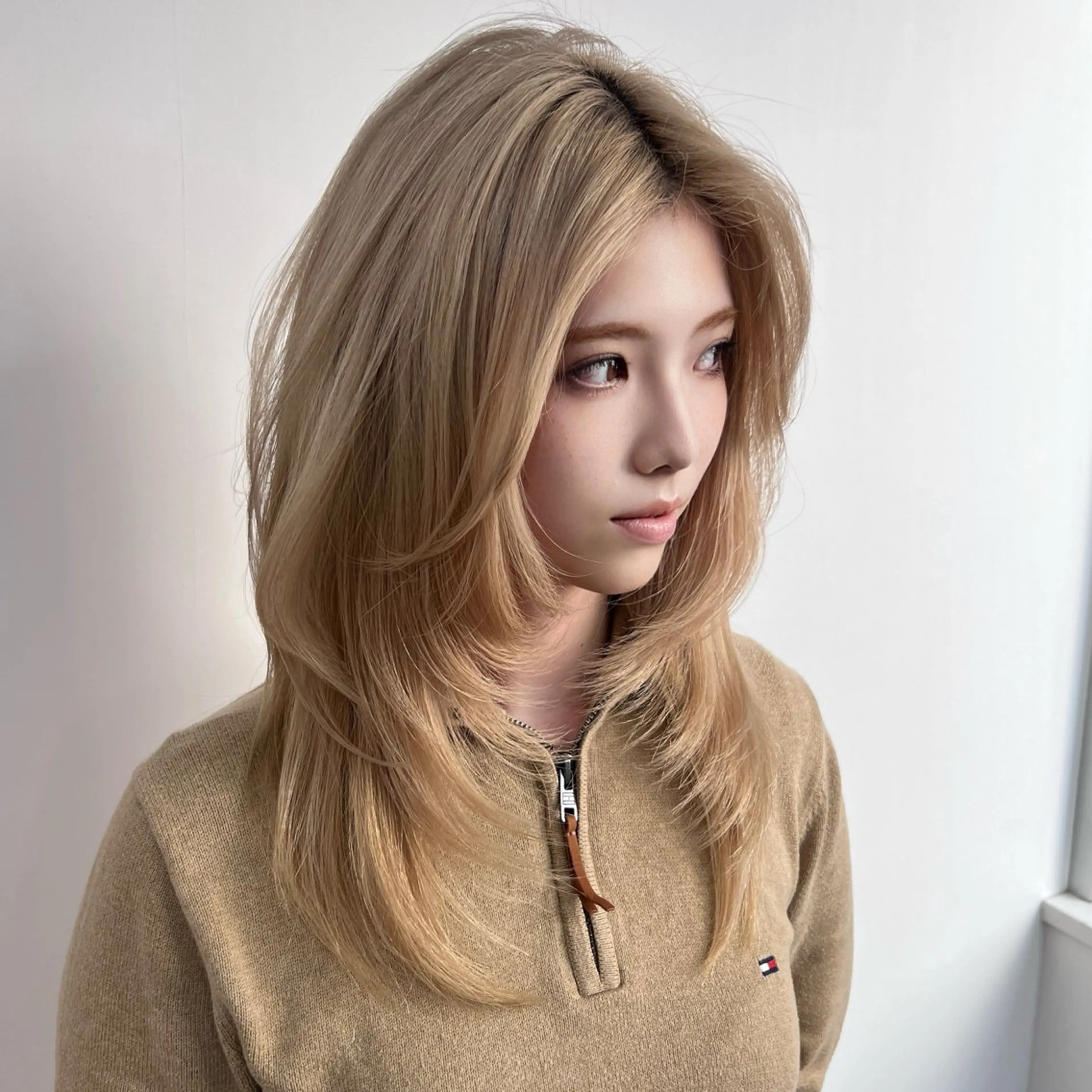 カラー ブリーチ 髪質改善 縮毛矯正 カット ヘアカラー トリートメント 渋谷レイヤーカット❌ 縮毛矯正専門/武田涼のヘアスタイル