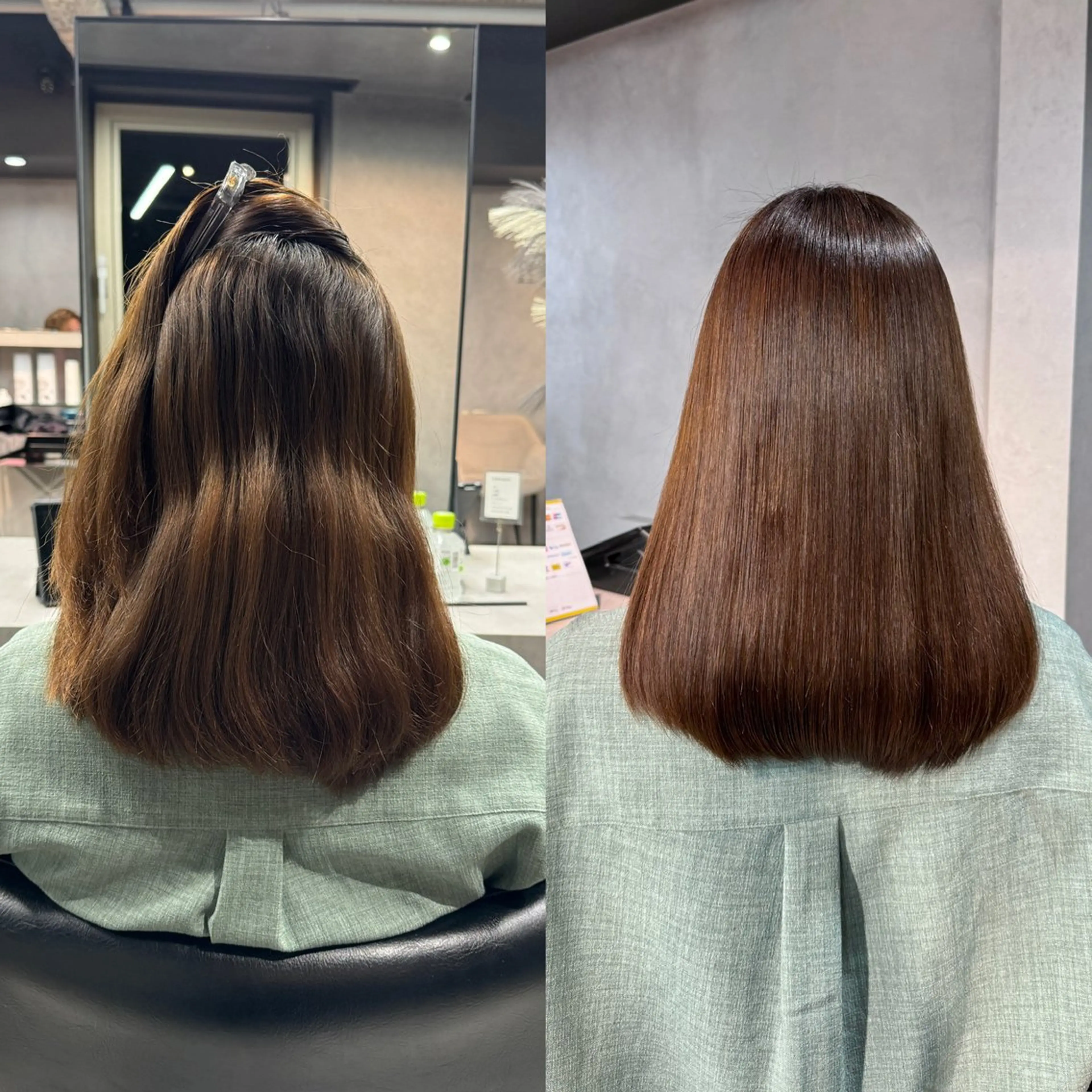 セミロング カット 縮毛矯正 トリートメント 髪質改善/艶髪 MINAMIのヘアスタイル