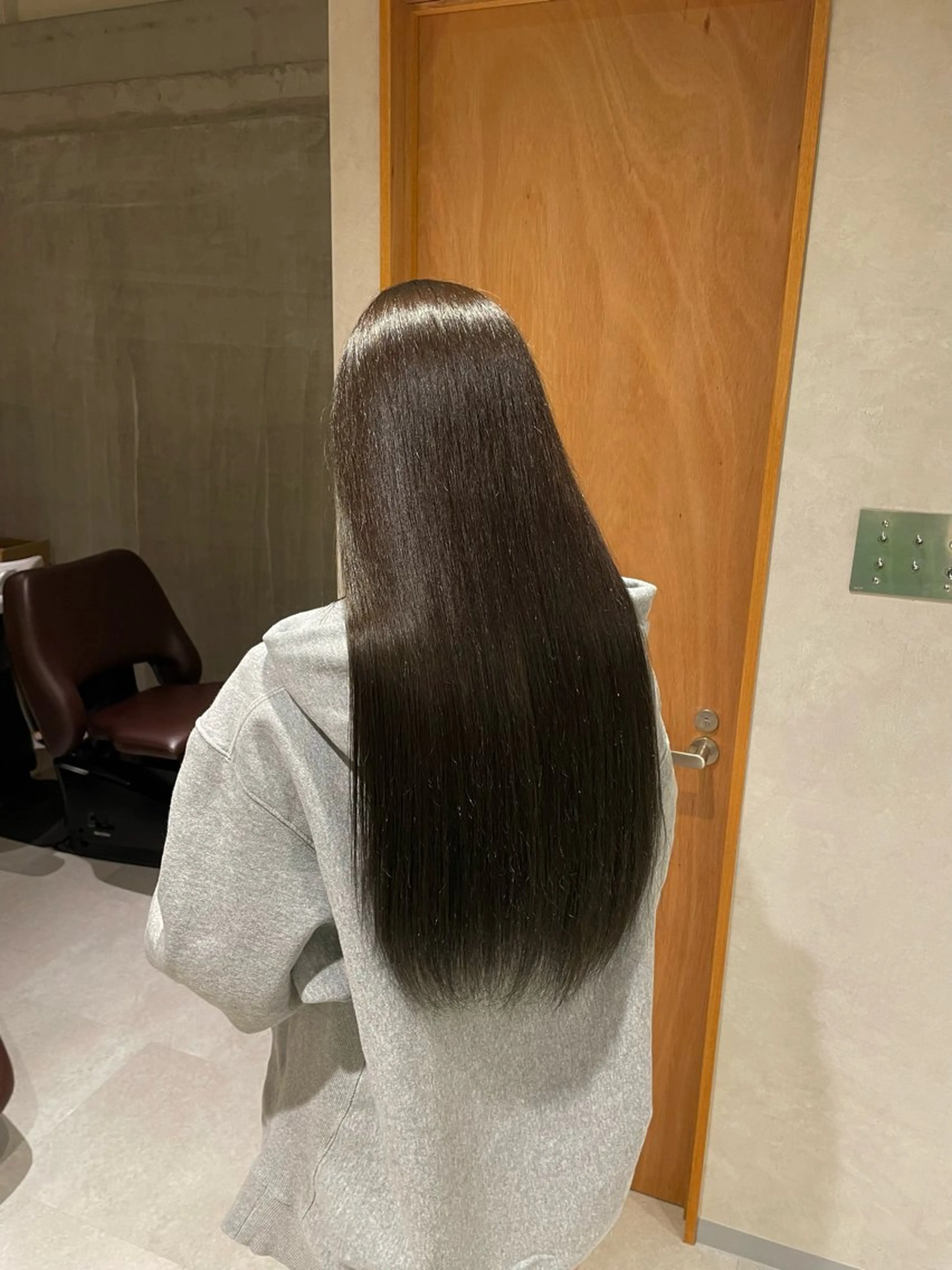 ロング カラー グレージュ オリーブグレージュ オリーブグレー runru /muku.のヘアスタイル