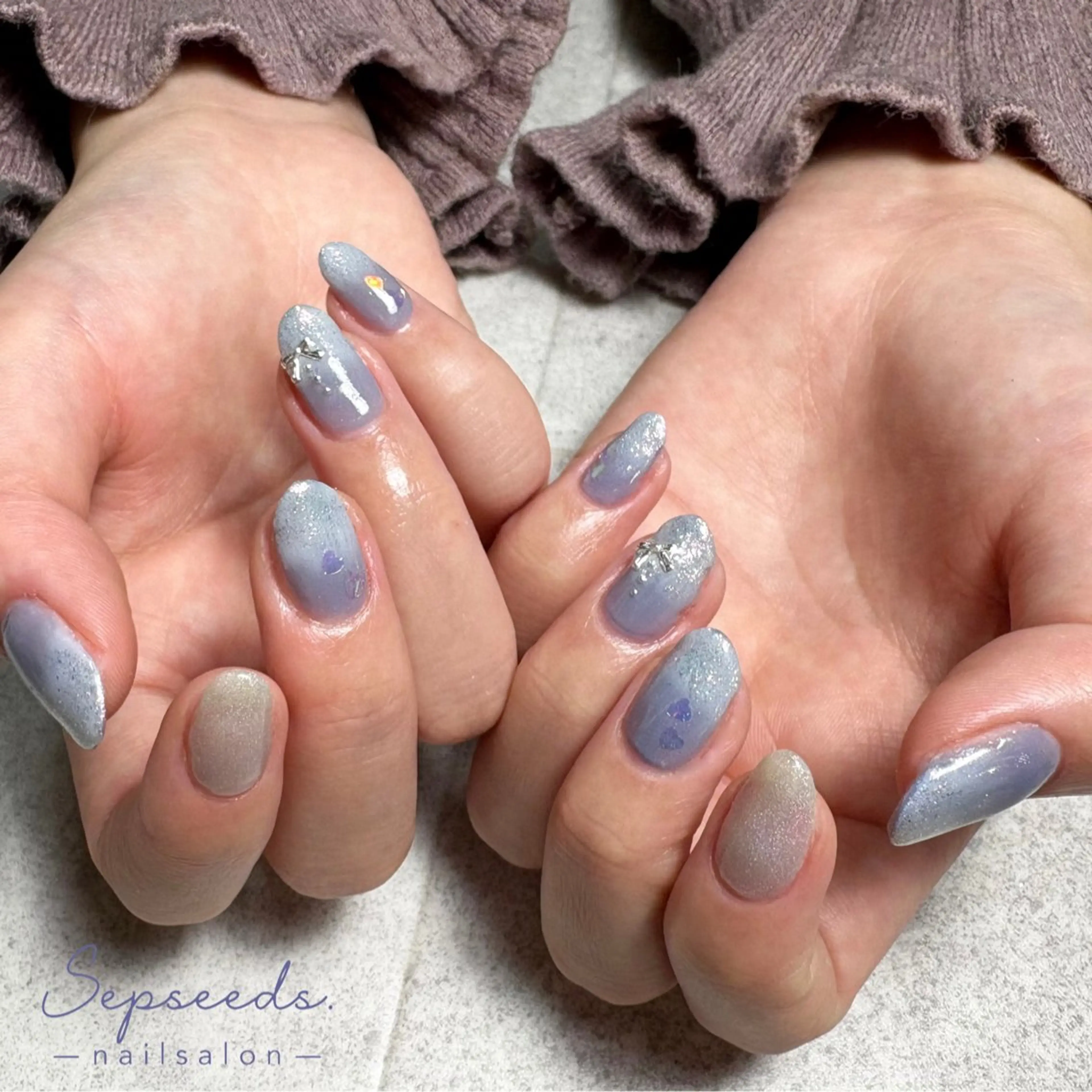 ネイル 冬ネイル Sepseeds. 🌱朝9時～OK🤲のネイルデザイン