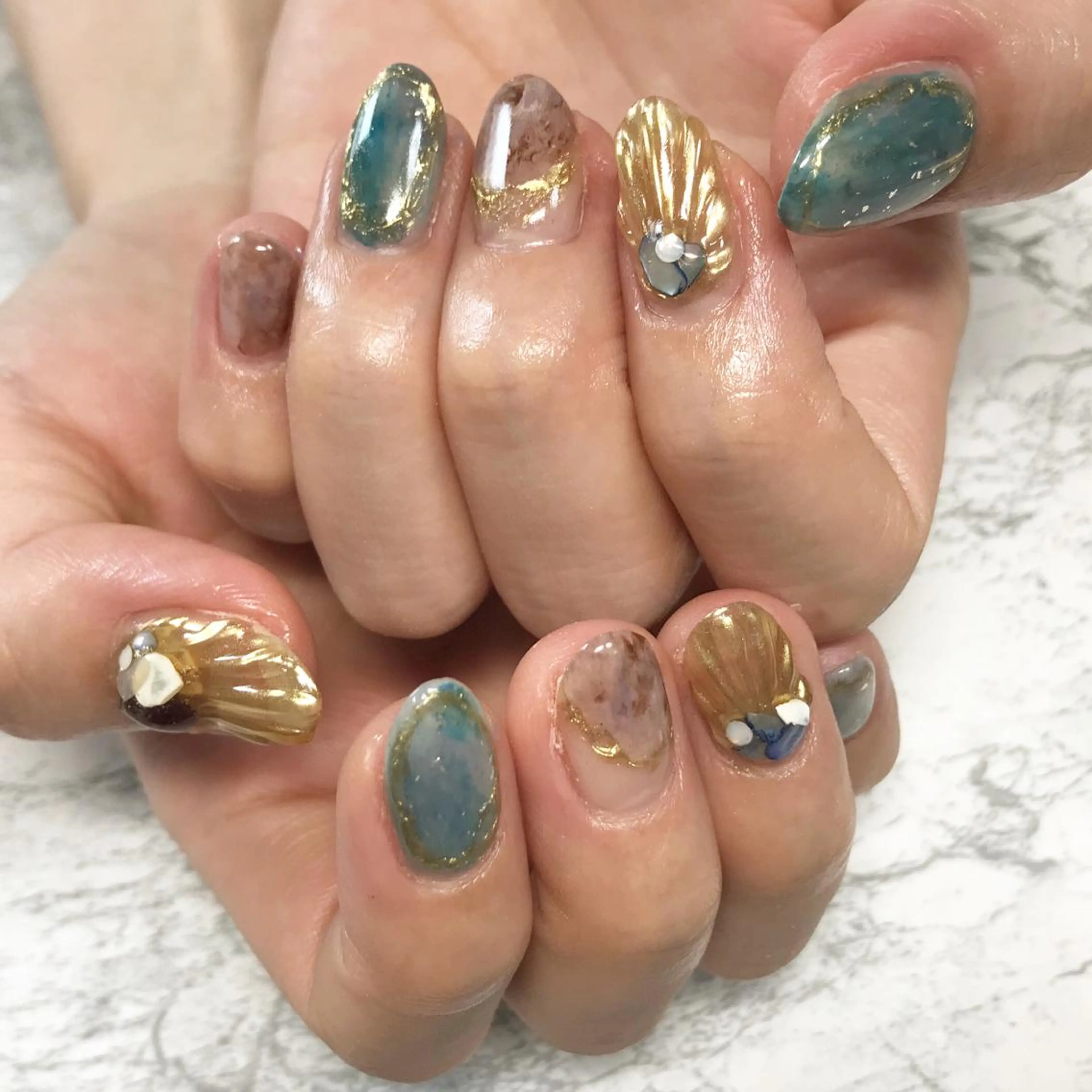 ネイル フットネイル ニュアンスネイル シンプルネイル 春ネイル 夏ネイル nail fufla ♡yamane♡のネイルデザイン