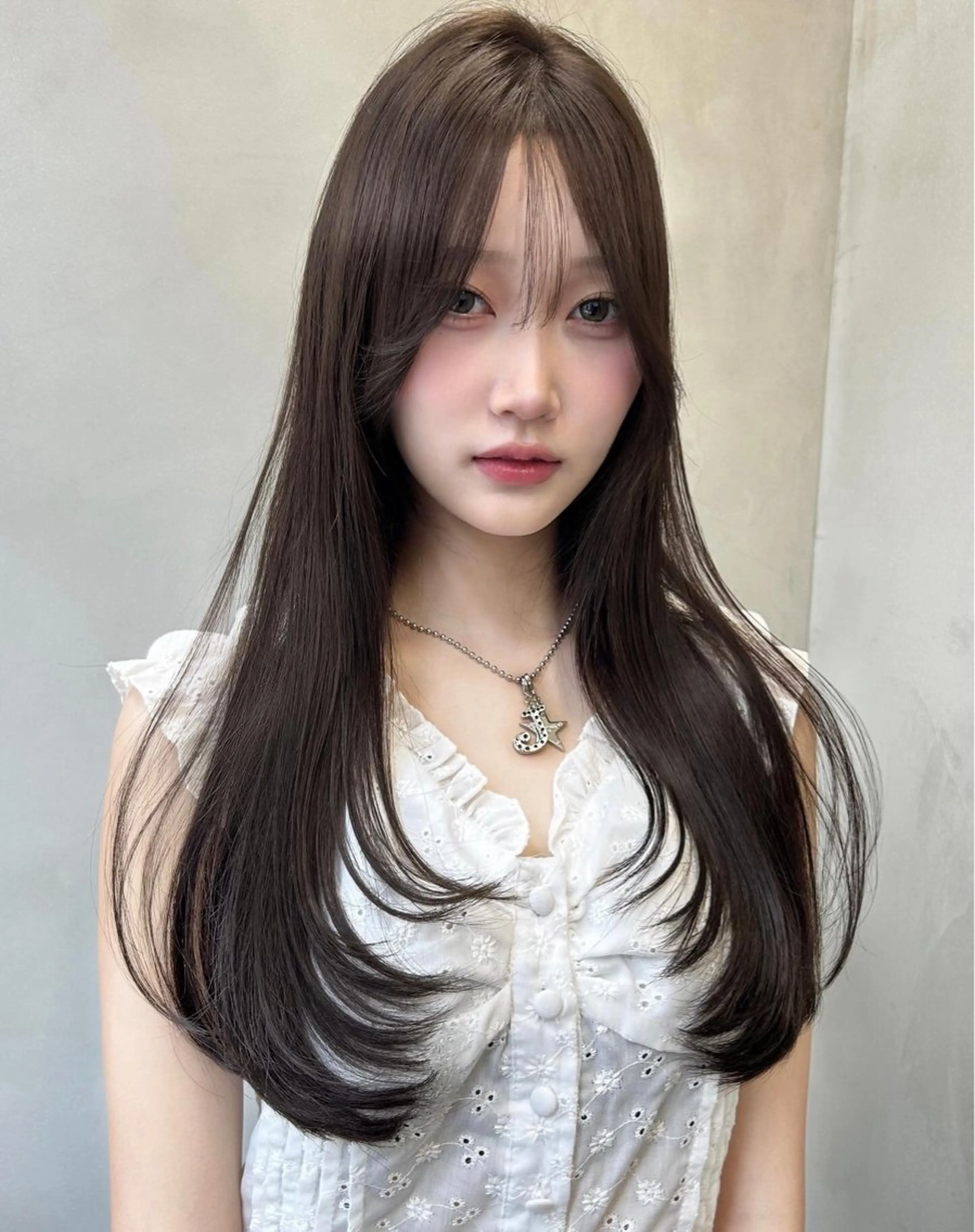 ロング カット ヘアカラー 縮毛矯正 大宮韓国ハッシュ🪽 GLROWseriのヘアスタイル