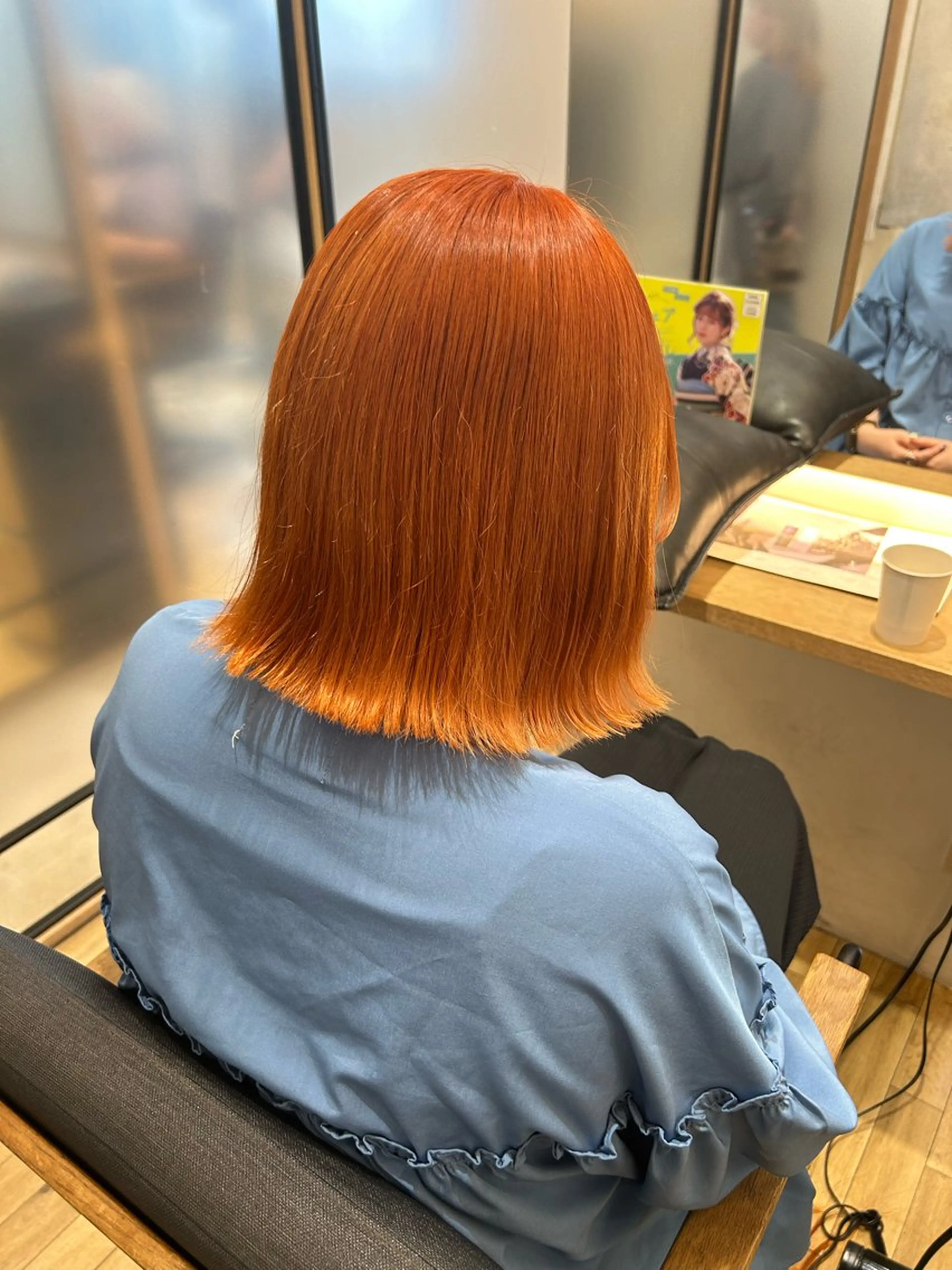 ミディアム ヘアカラー ゆうき あすかのヘアスタイル